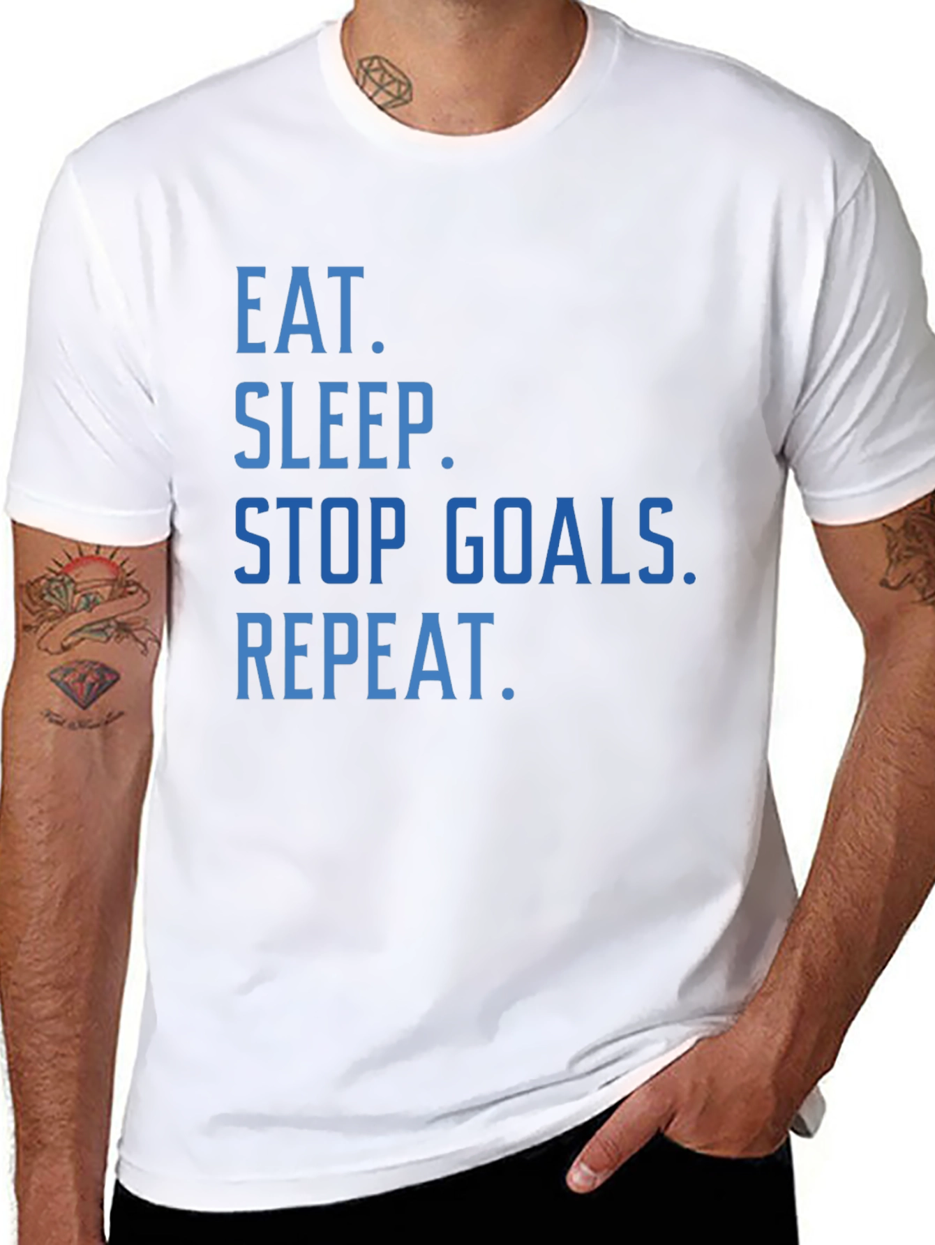 Eat Sleep Stop Goals Repeat T-Shirt
