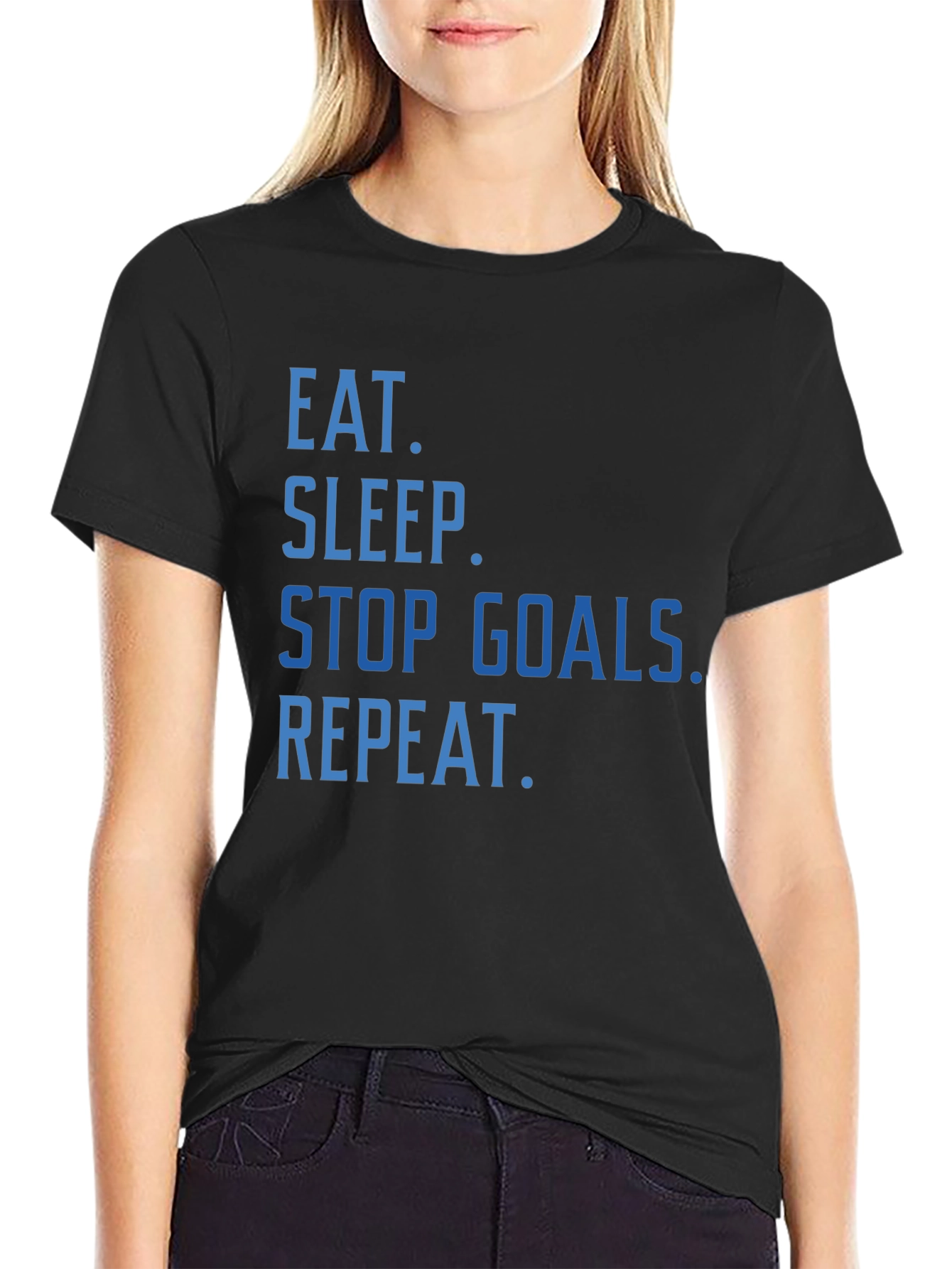 Eat Sleep Stop Goals Repeat T-Shirt