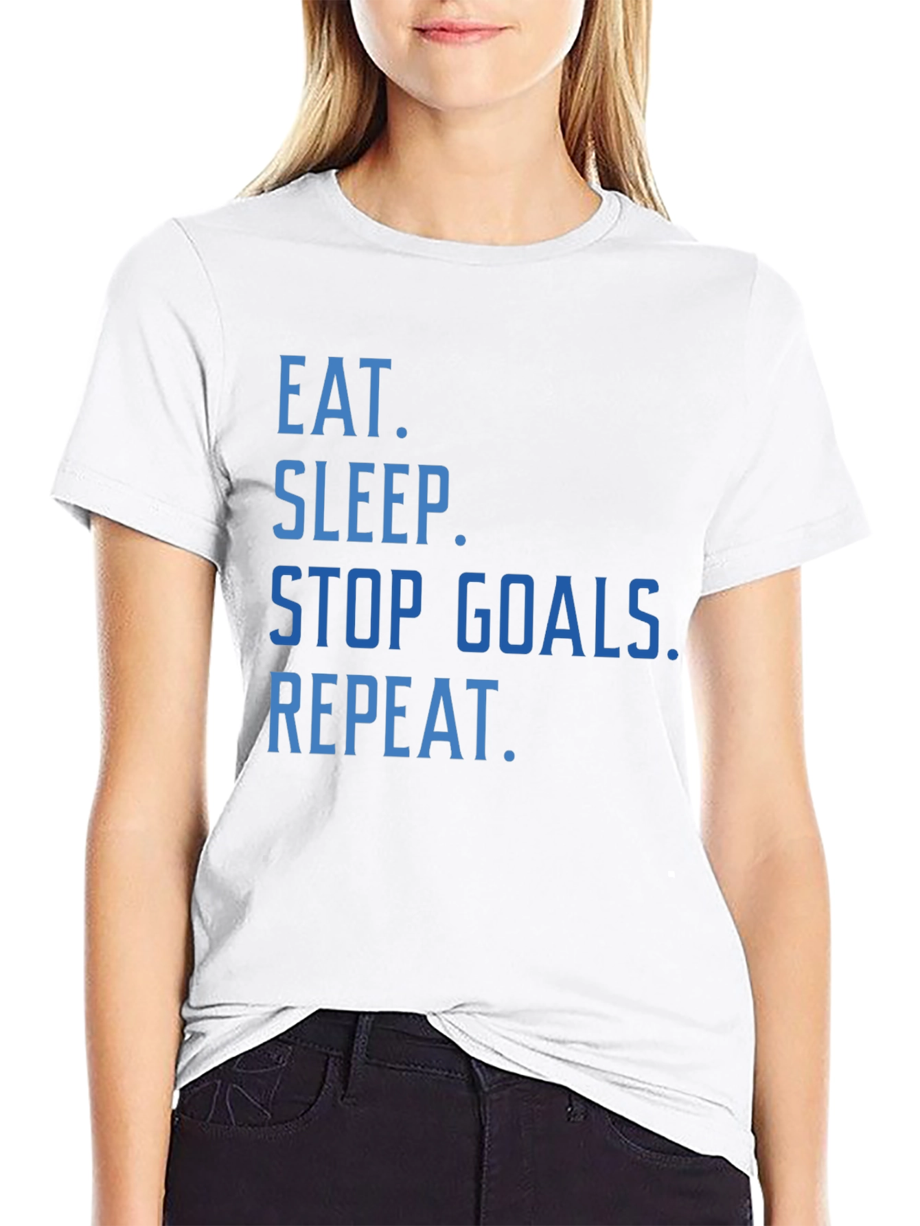 Eat Sleep Stop Goals Repeat T-Shirt