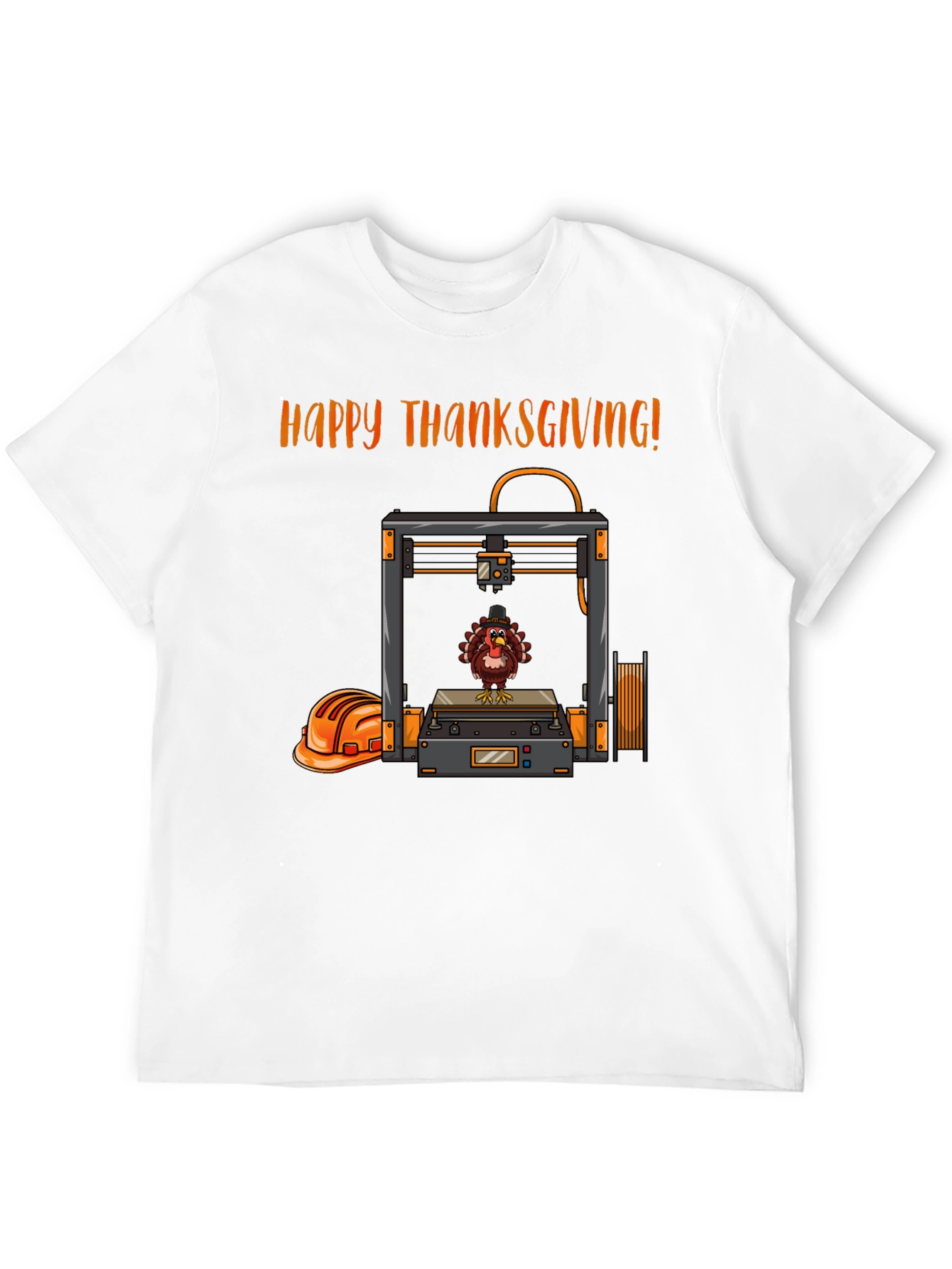 Thanksgiving 3D Printing Turkey T-Shirt