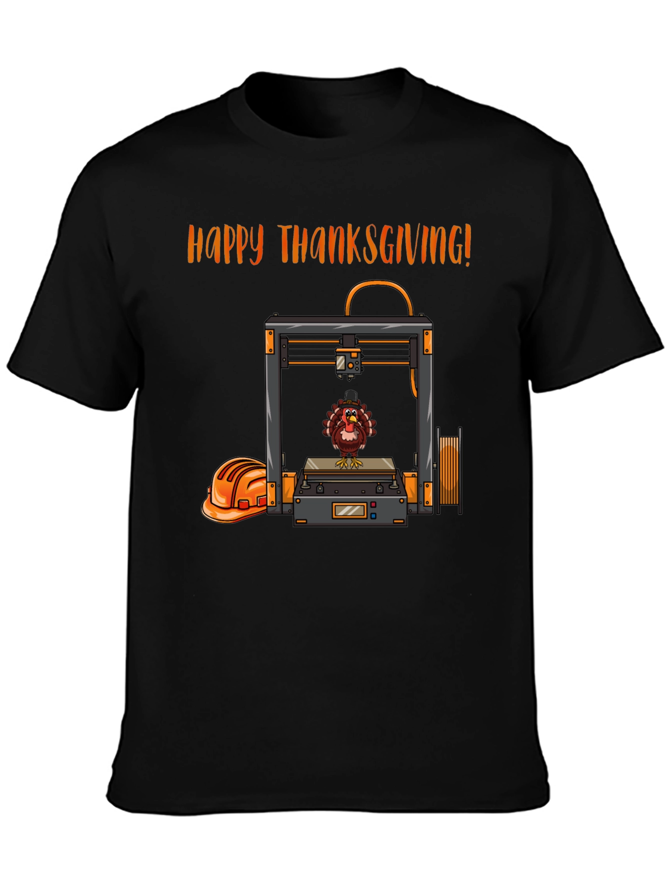 Thanksgiving 3D Printing Turkey T-Shirt