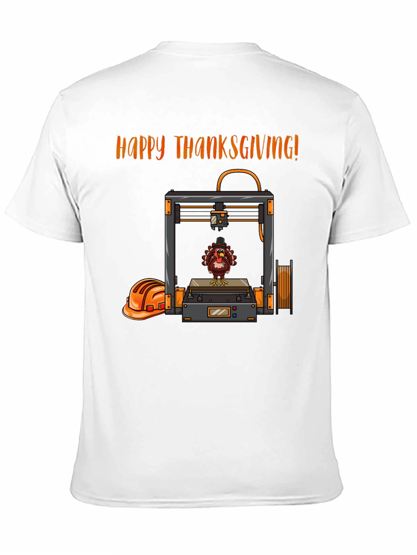 Thanksgiving 3D Printing Turkey T-Shirt