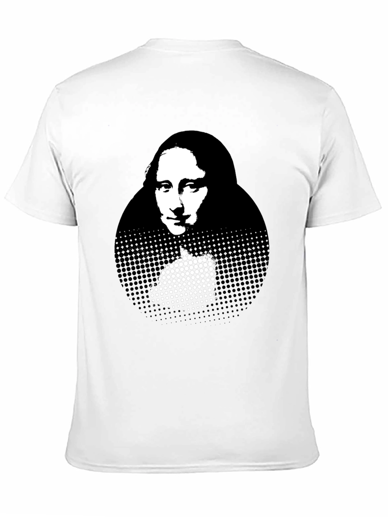 Mona Lisa Graphic Print Black T-Shirt