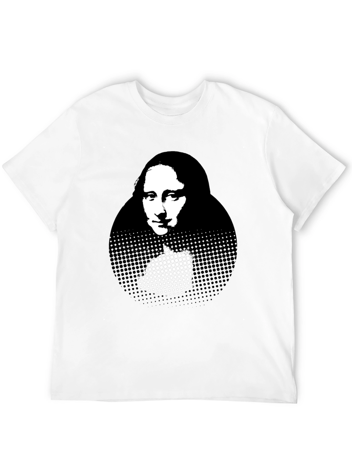 Mona Lisa Graphic Print Black T-Shirt