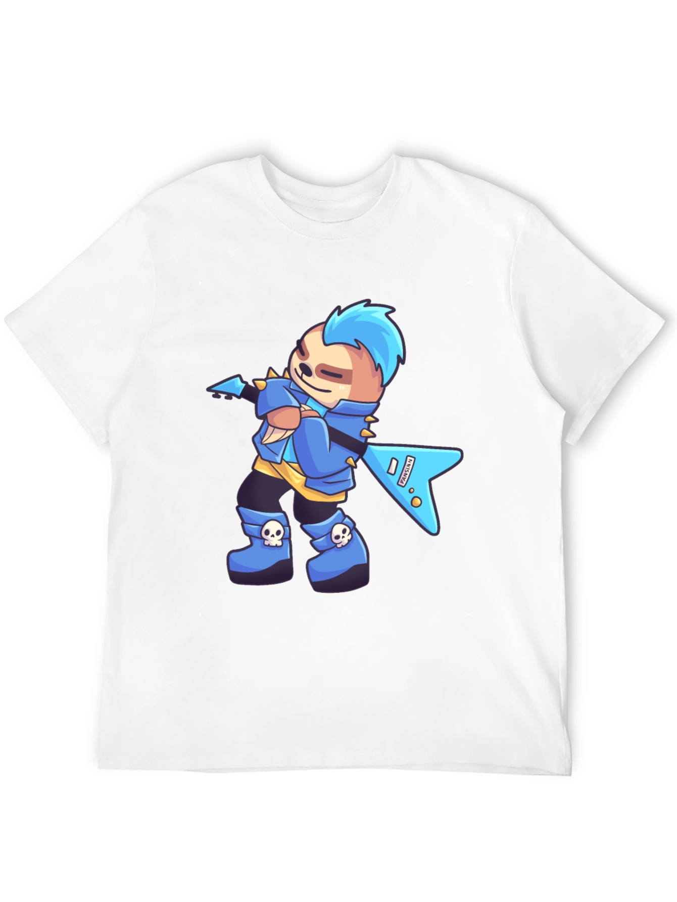 Rockstar Sloth Graphic T-Shirt