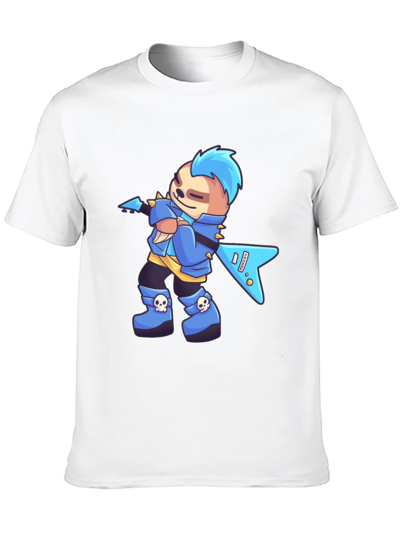 Rockstar Sloth Graphic T-Shirt