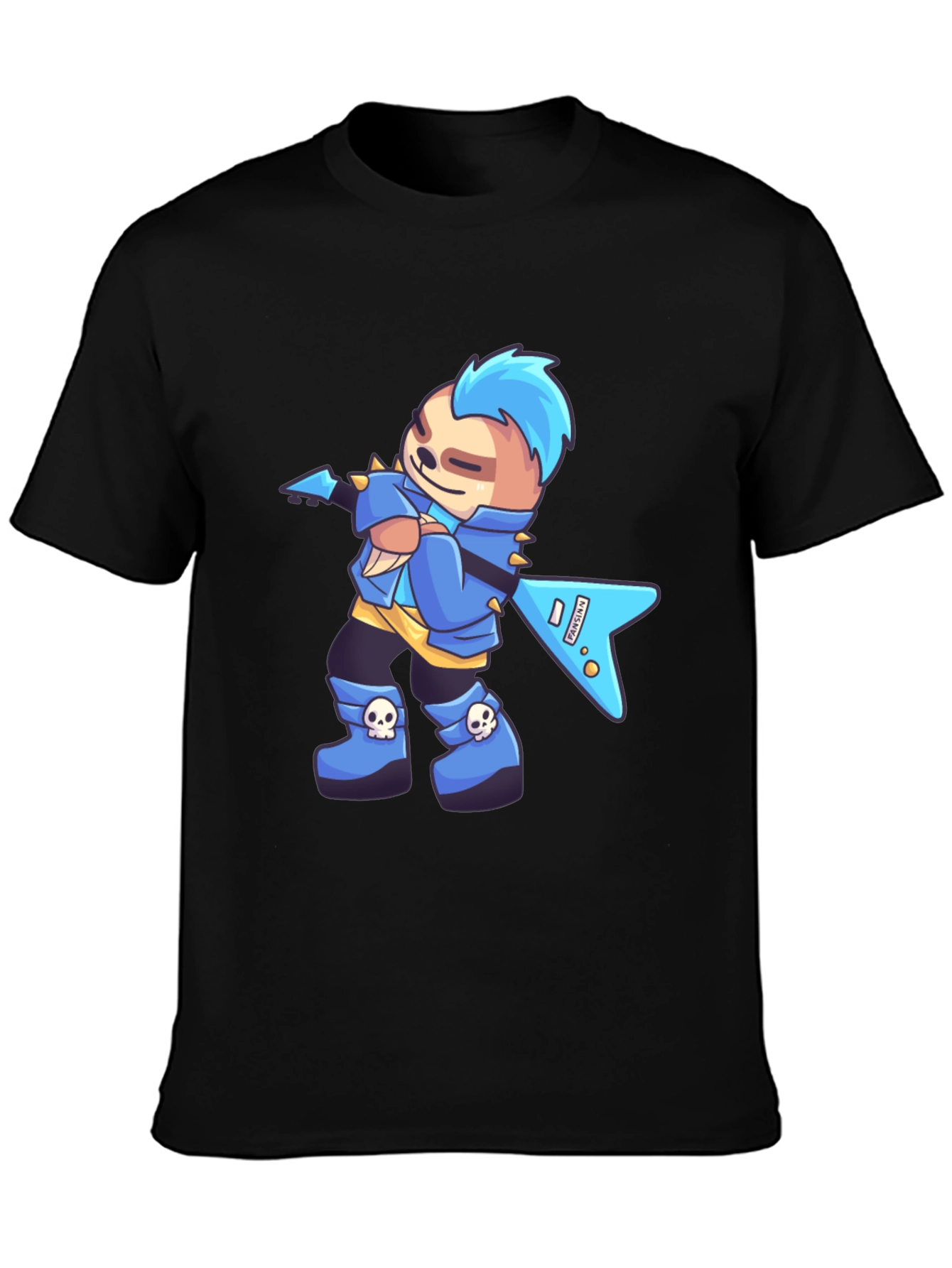 Rockstar Sloth Graphic T-Shirt