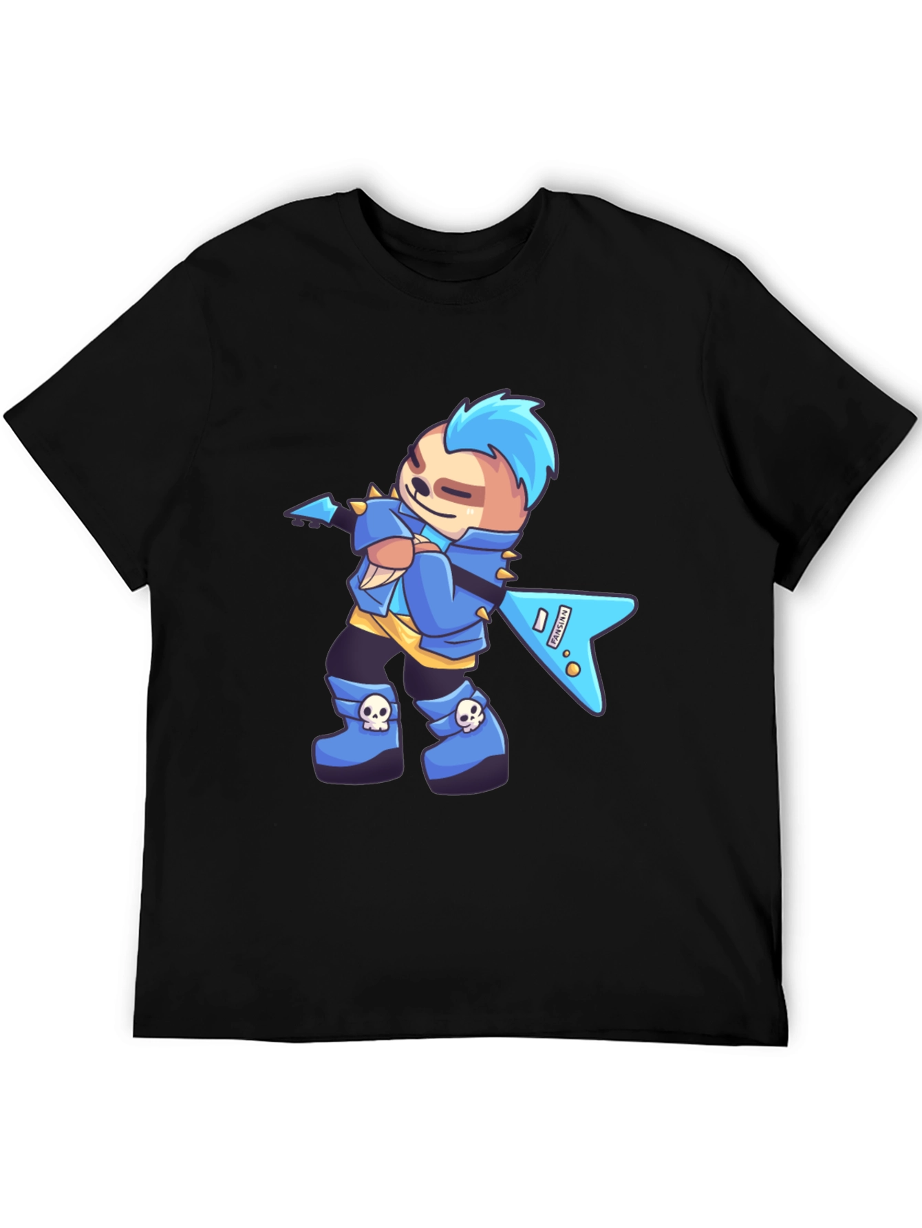Rockstar Sloth Graphic T-Shirt