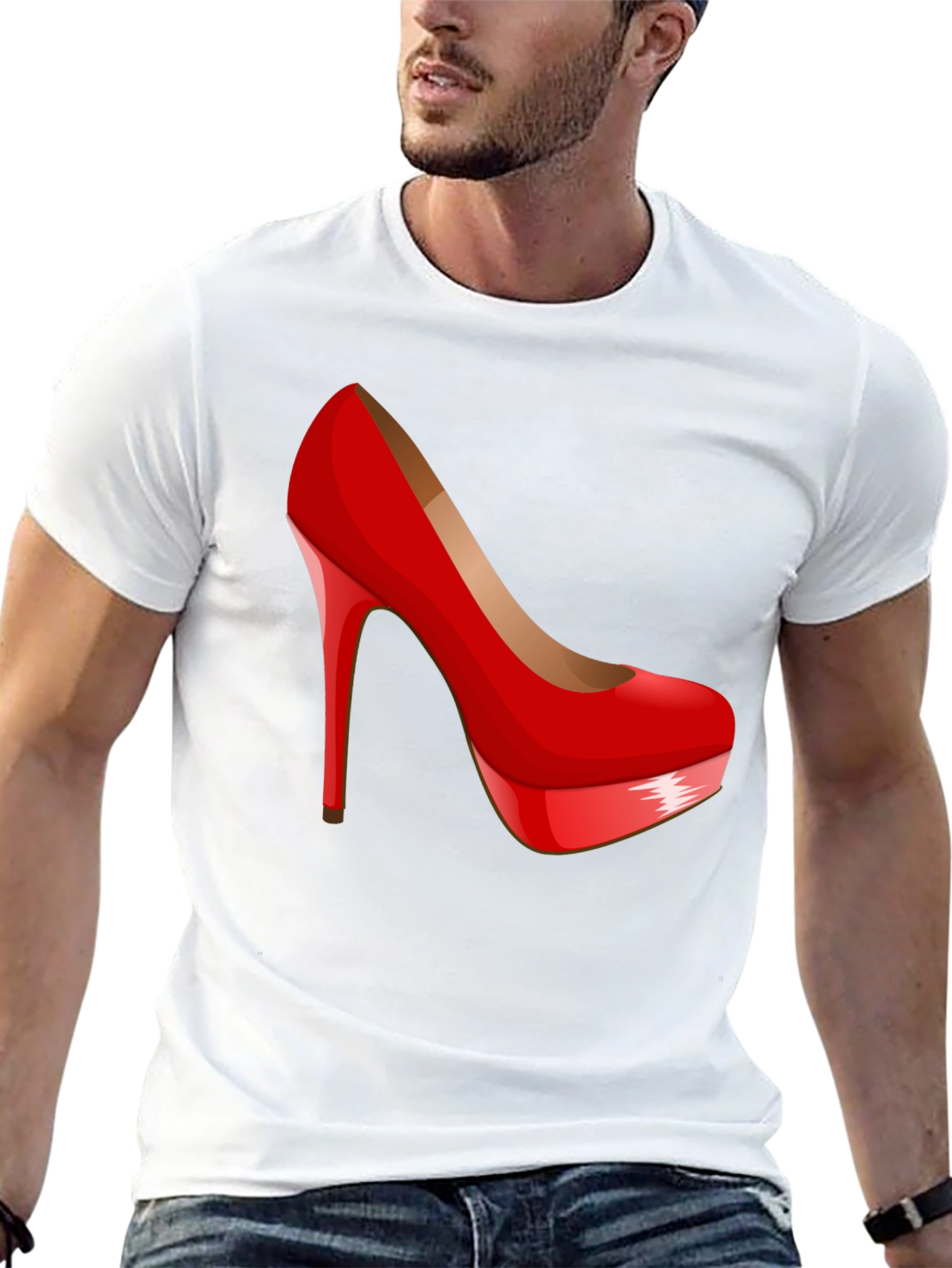 Red High Heel Graphic T-Shirt