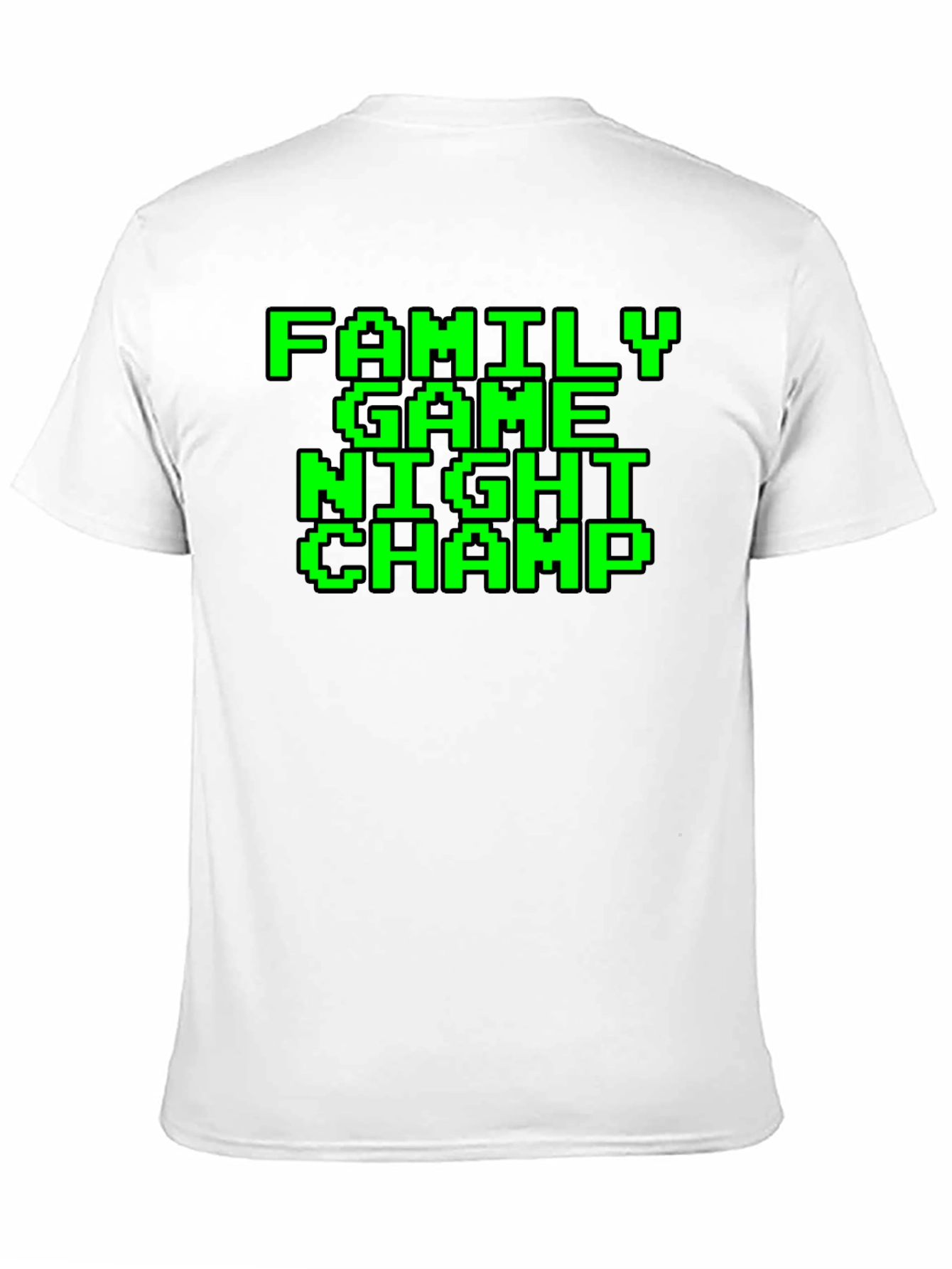 Family Game Night Champ Pixel Tee