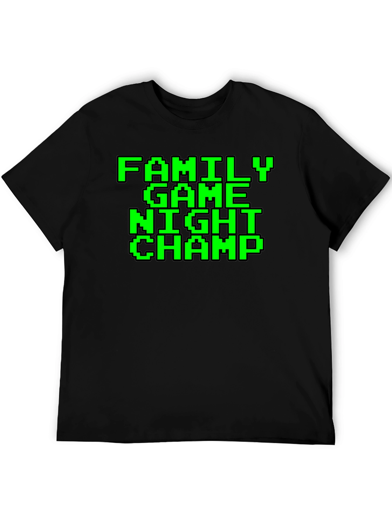 Family Game Night Champ Pixel Tee