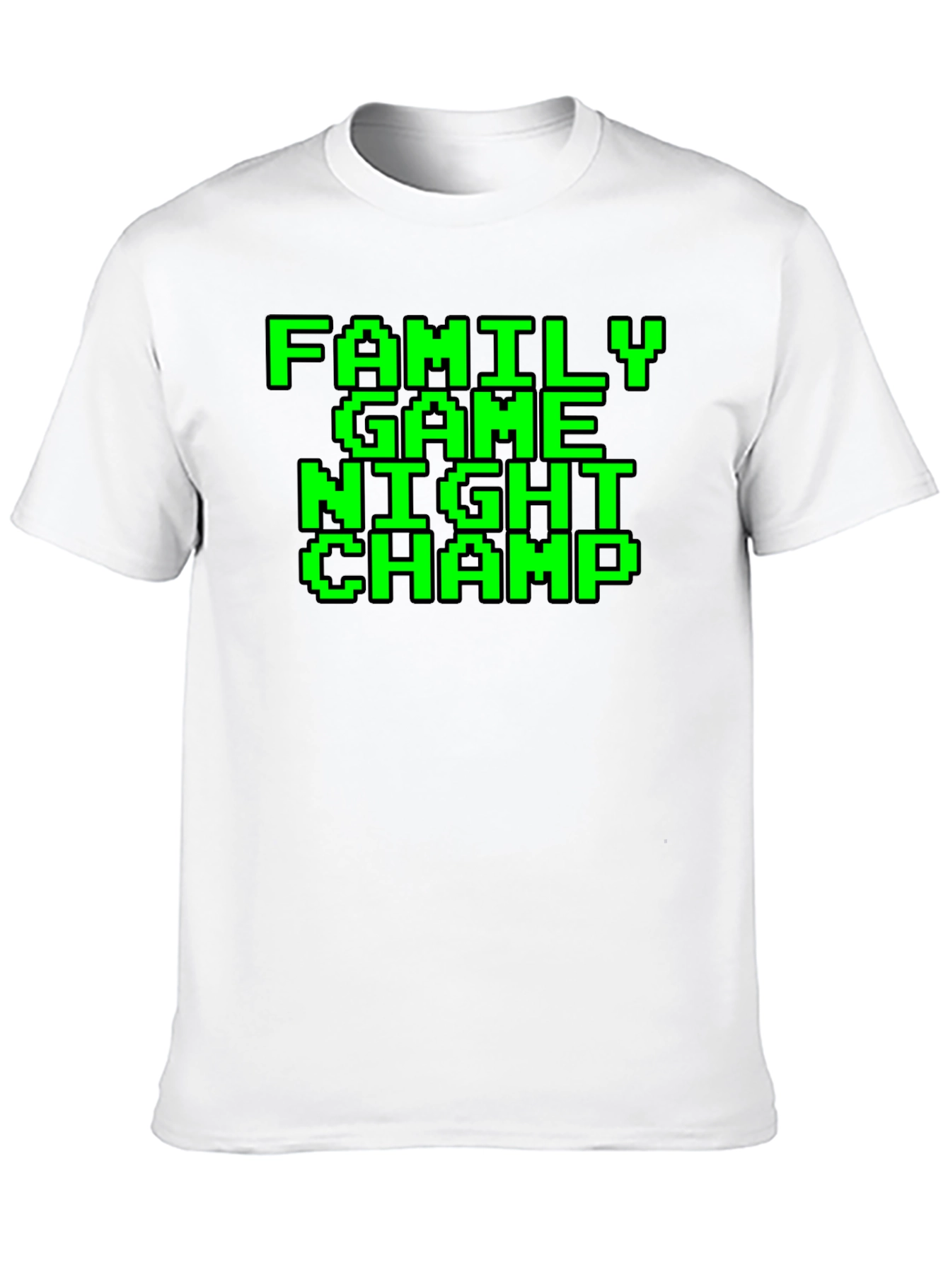 Family Game Night Champ Pixel Tee