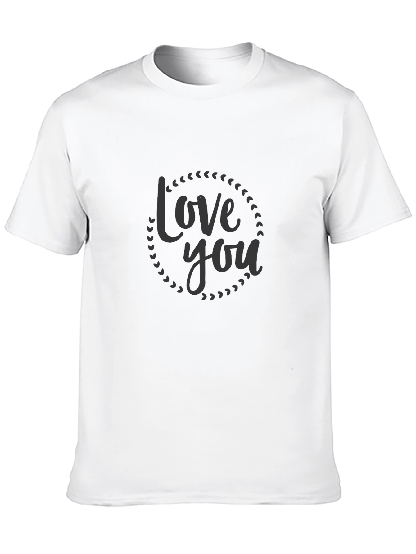 Love You Graphic T-Shirt - Black