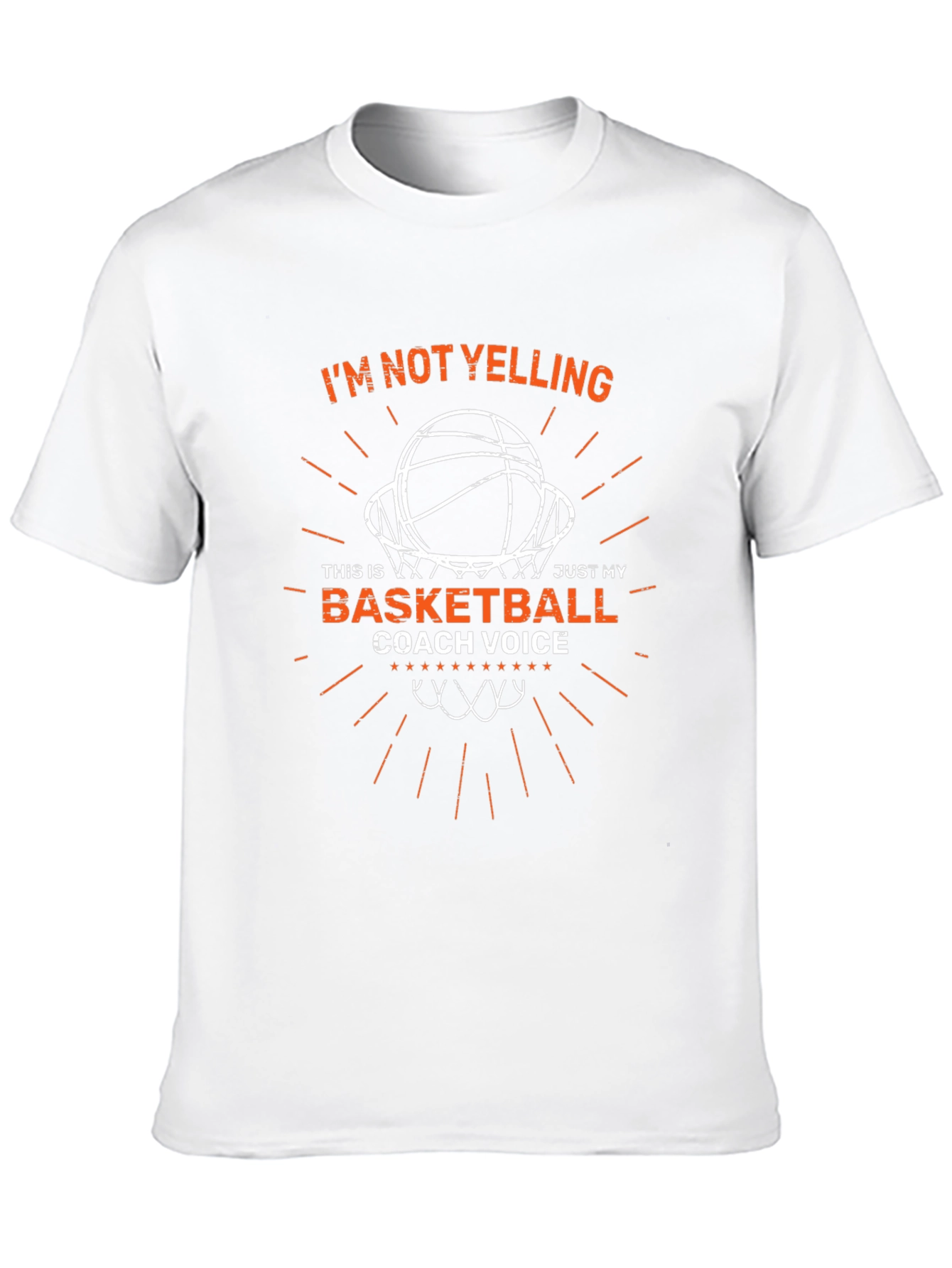 Basketball Coach Voice Graphic T-Shirt