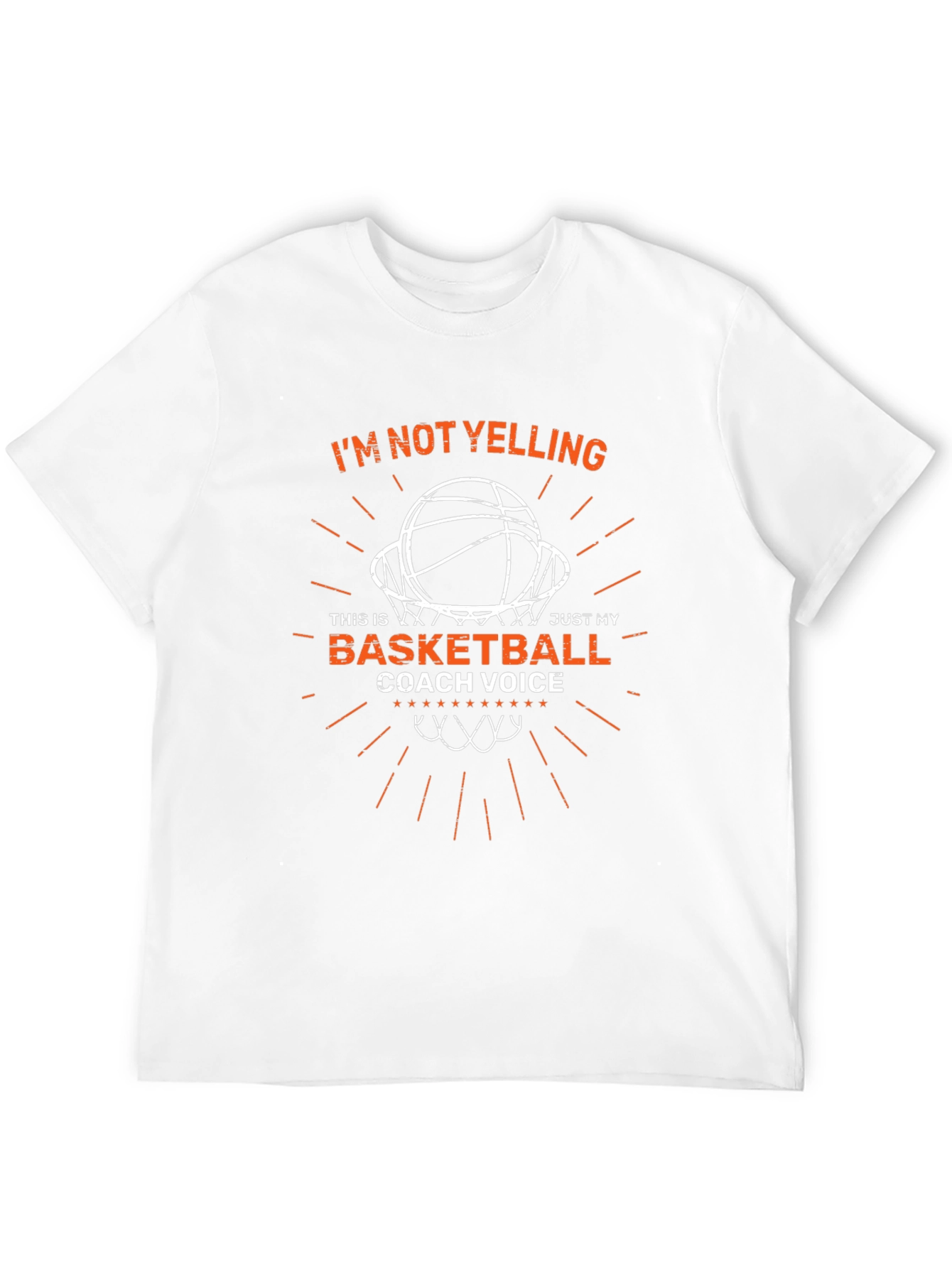 Basketball Coach Voice Graphic T-Shirt