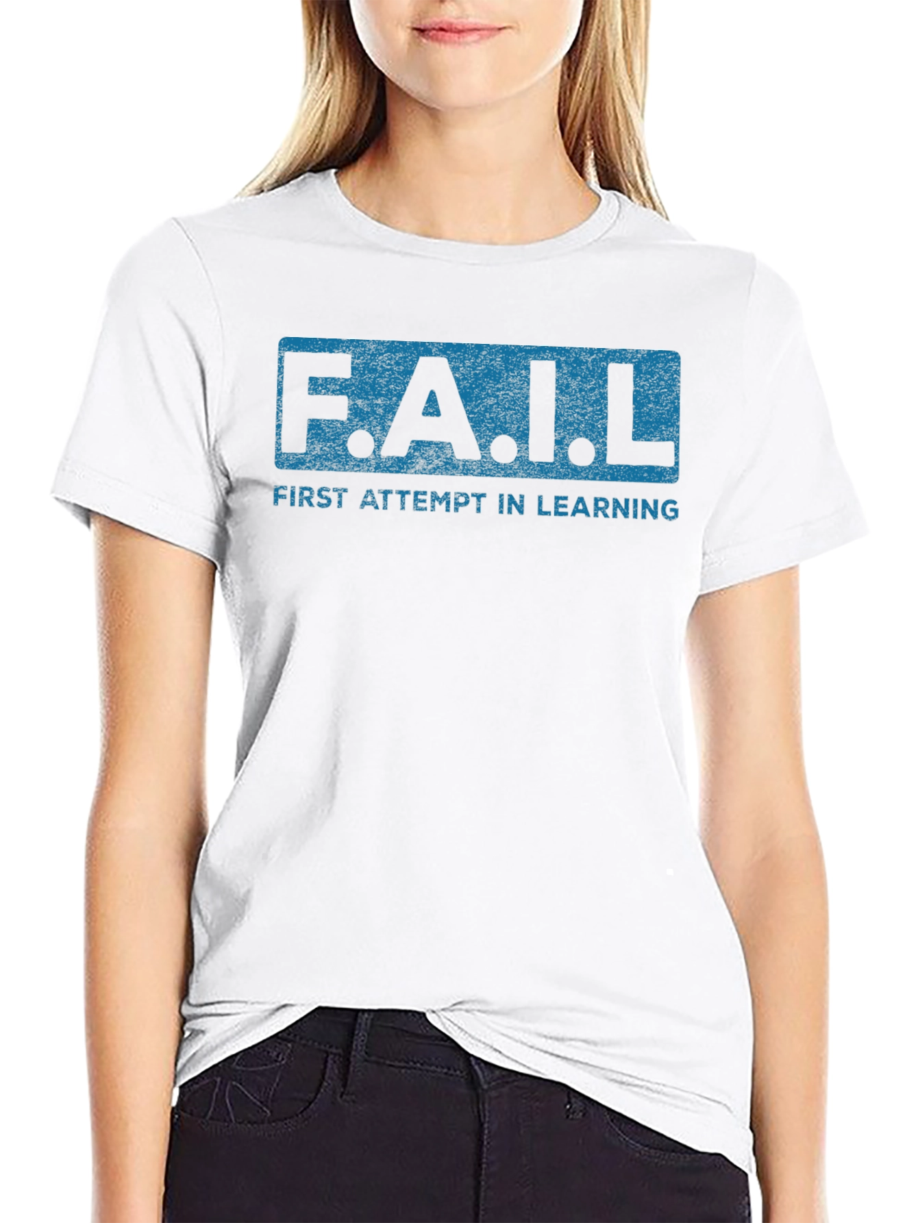 F.A.I.L. First Attempt In Learning Black Graphic T-Shirt