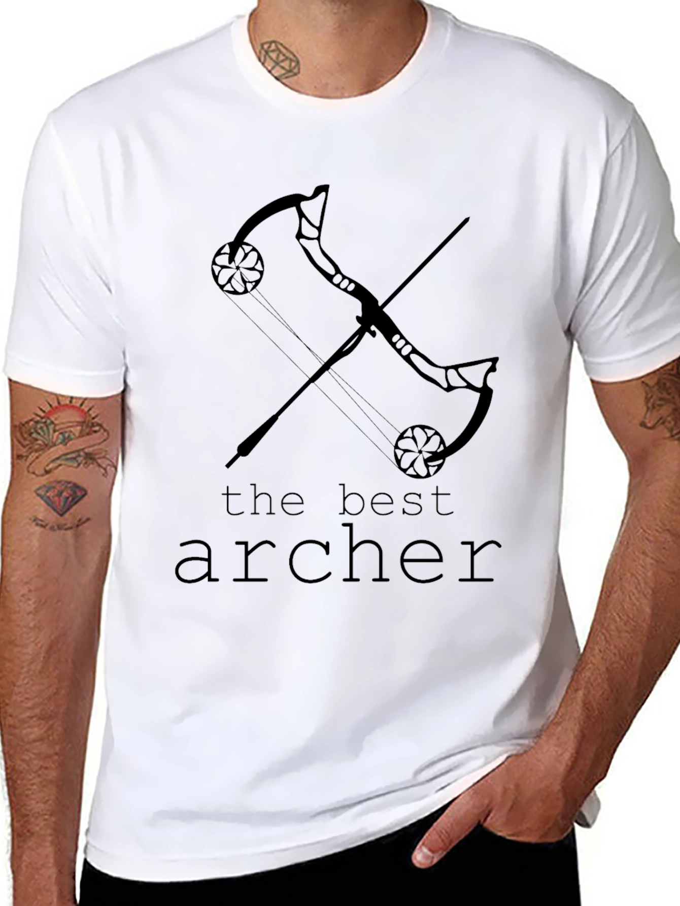The Best Archer T-Shirt - Black Mens Graphic Tee