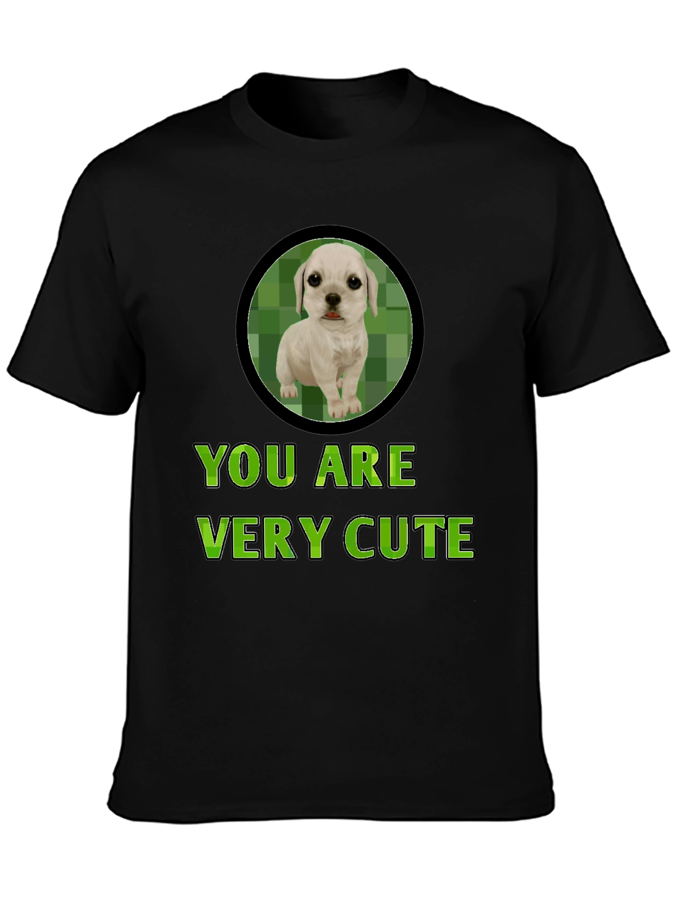 Cute Puppy Graphic Tee - You Are Very Cute