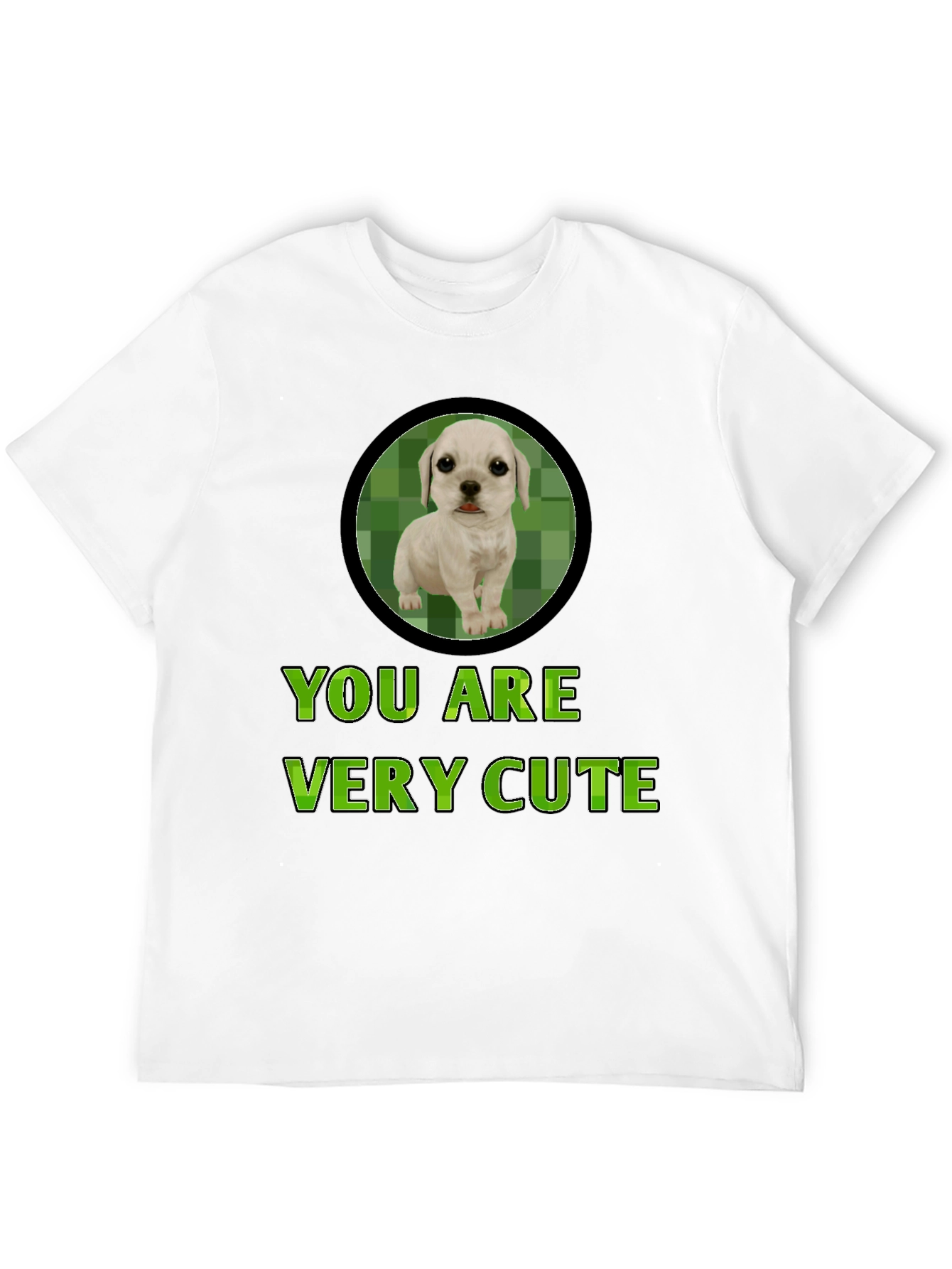 Cute Puppy Graphic Tee - You Are Very Cute