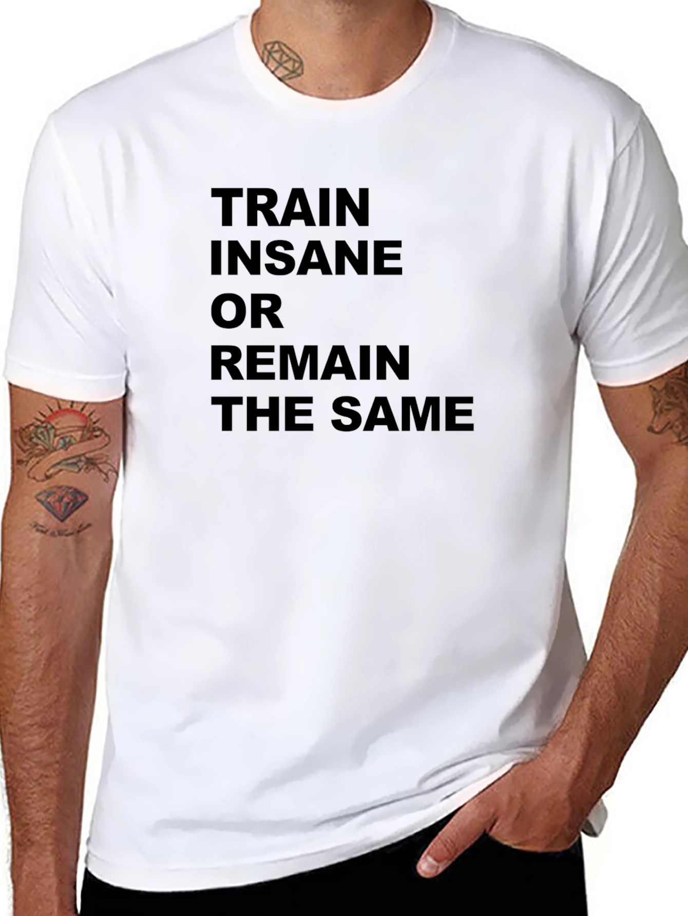 Train Insane Motivational Graphic T-Shirt