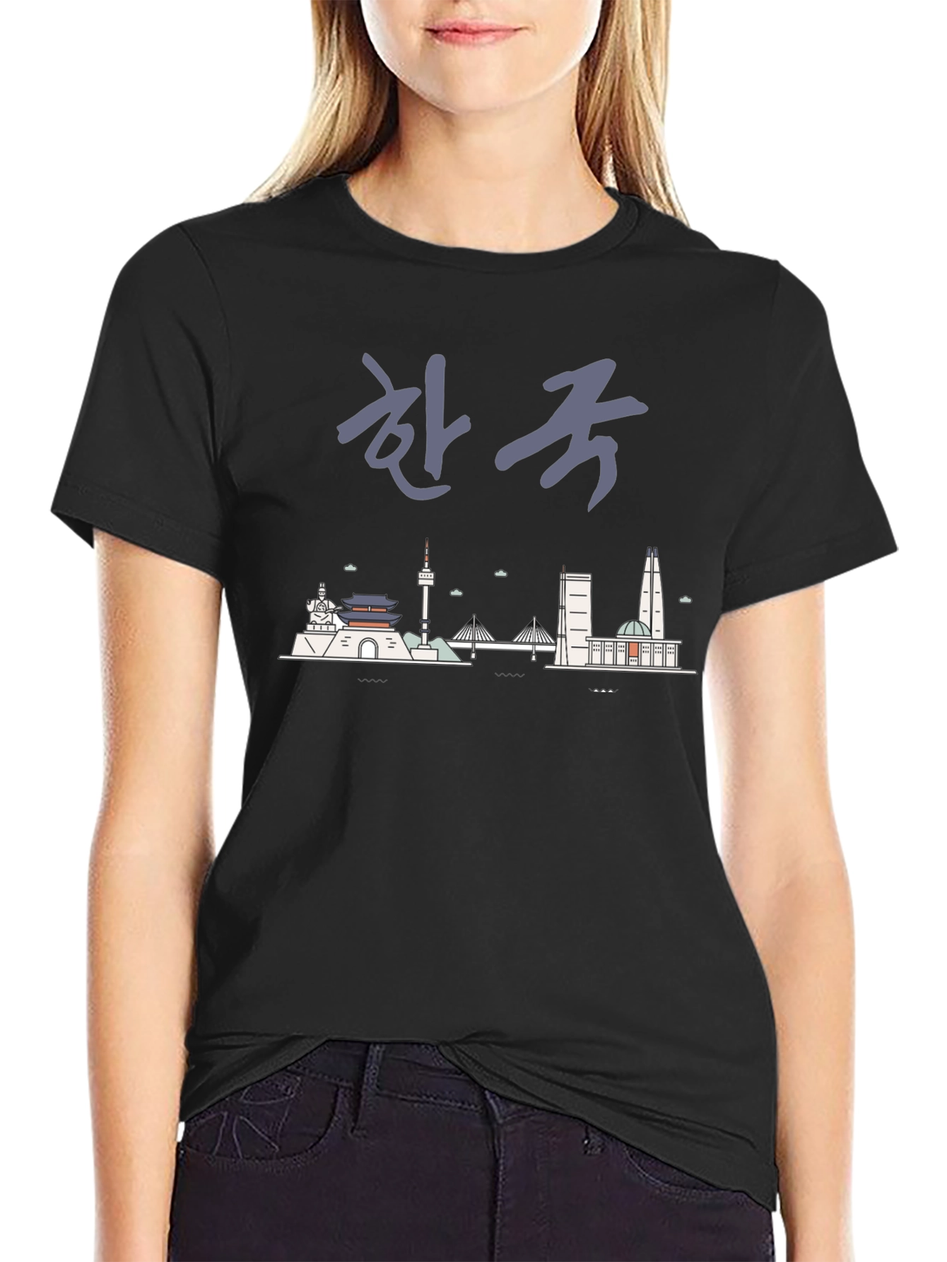 Seoul Skyline Graphic Tee