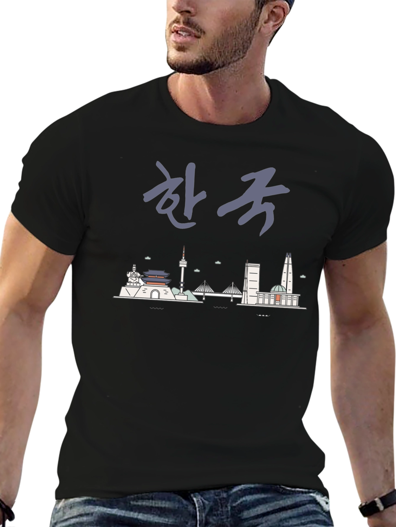 Seoul Skyline Graphic Tee