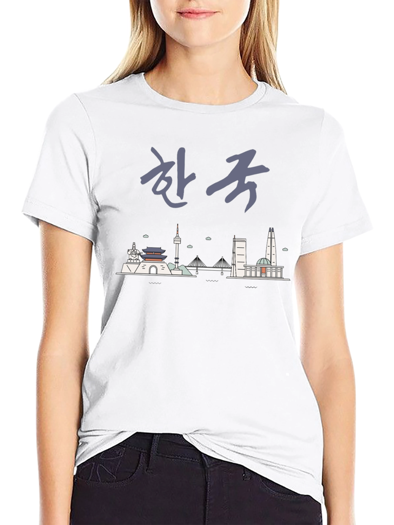 Seoul Skyline Graphic Tee