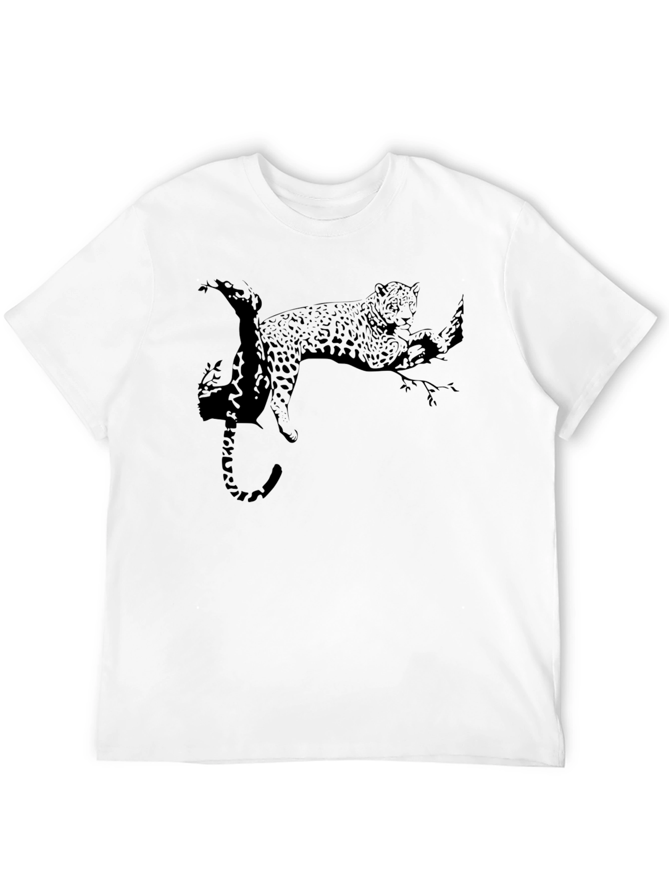 Black Leopard Graphic T-Shirt