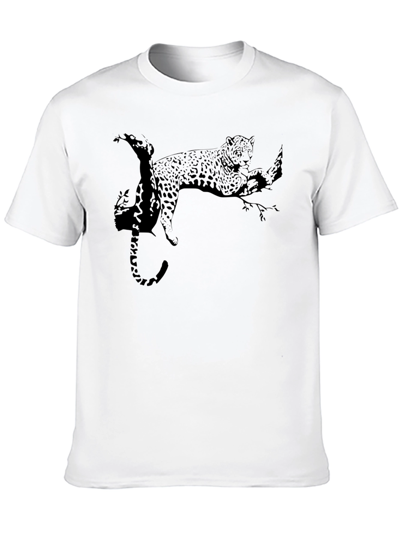 Black Leopard Graphic T-Shirt