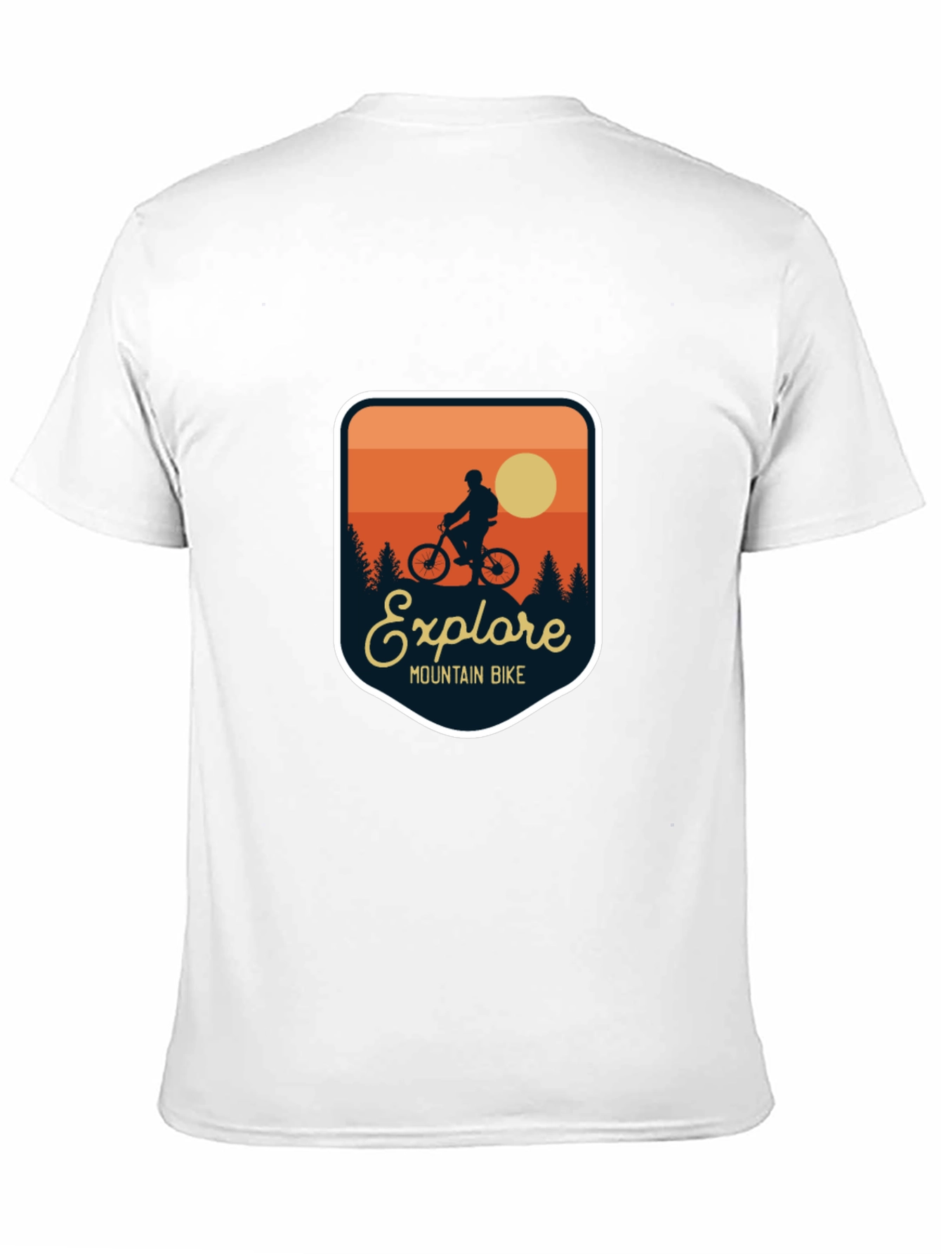 Explore Mountain Bike T-Shirt - Adventure Design
