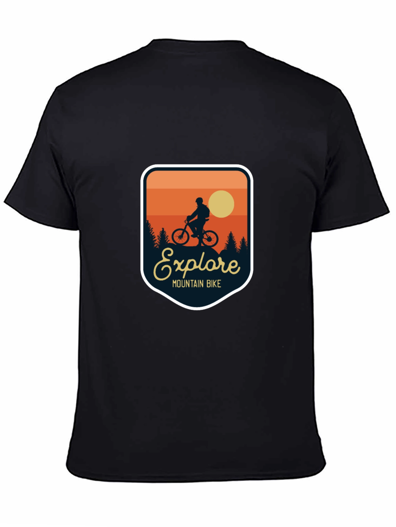 Explore Mountain Bike T-Shirt - Adventure Design