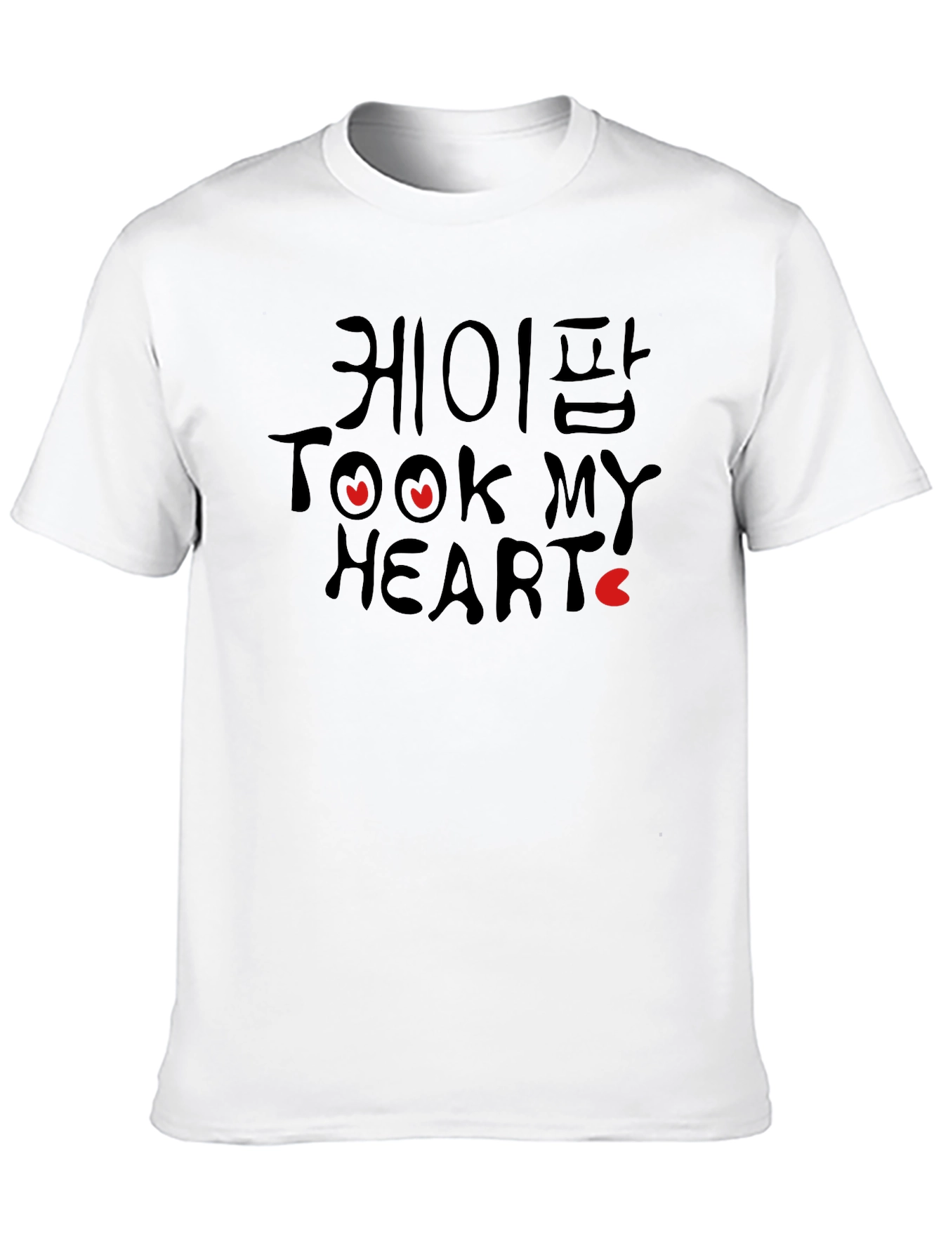 K-Pop Took My Heart Black Graphic Tee