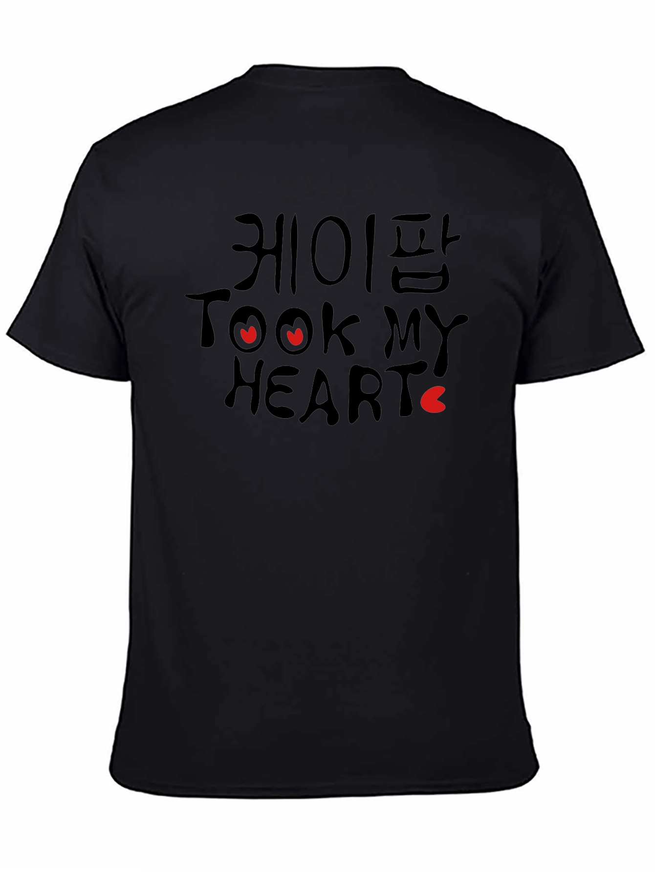 K-Pop Took My Heart Black Graphic Tee
