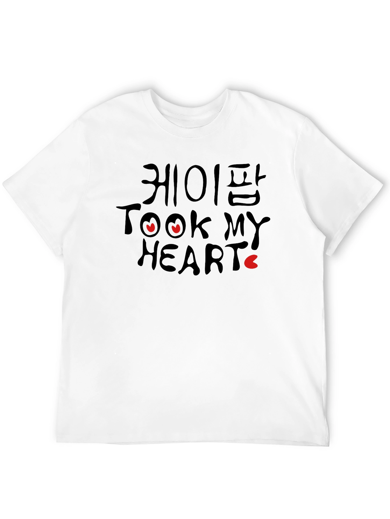 K-Pop Took My Heart Black Graphic Tee