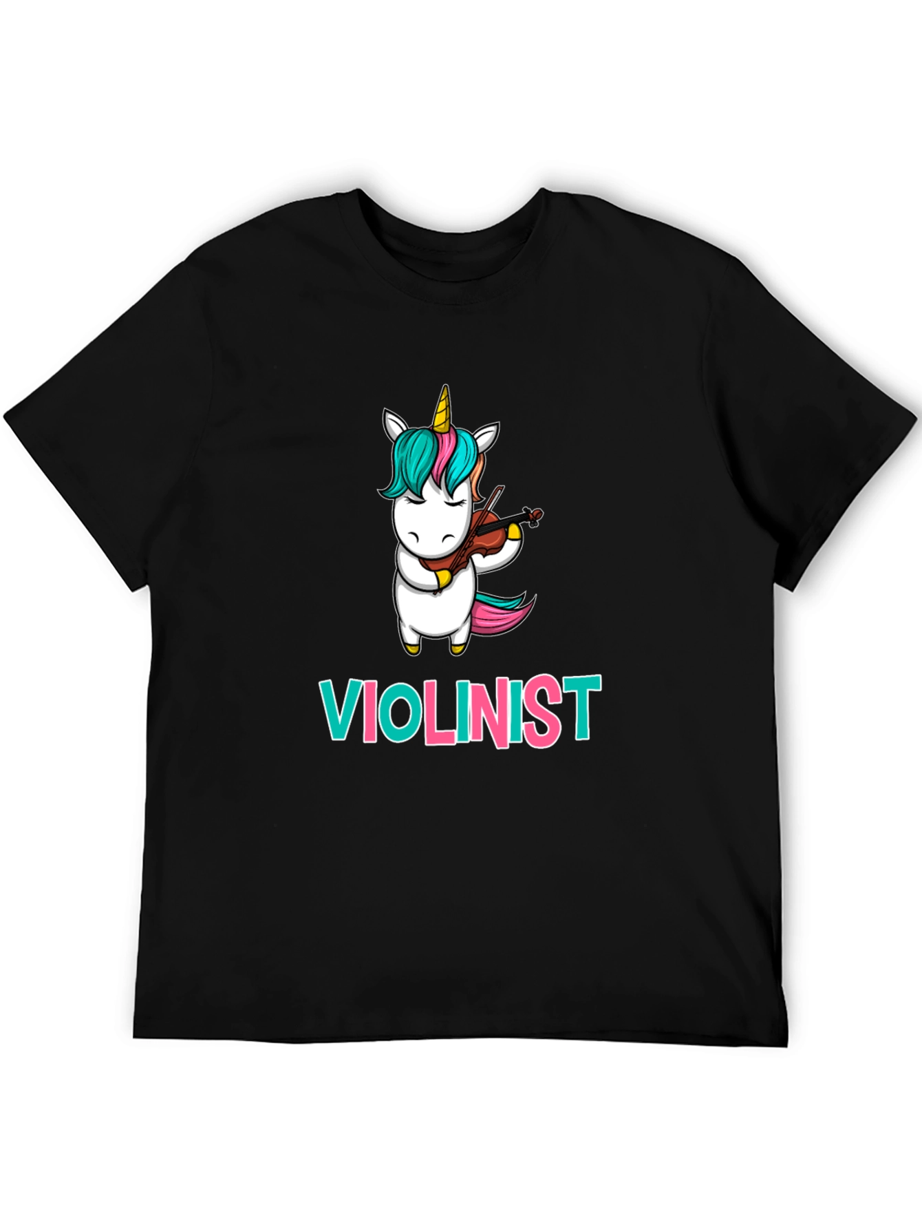 Unicorn Violinist T-Shirt: Funny Musician Tee