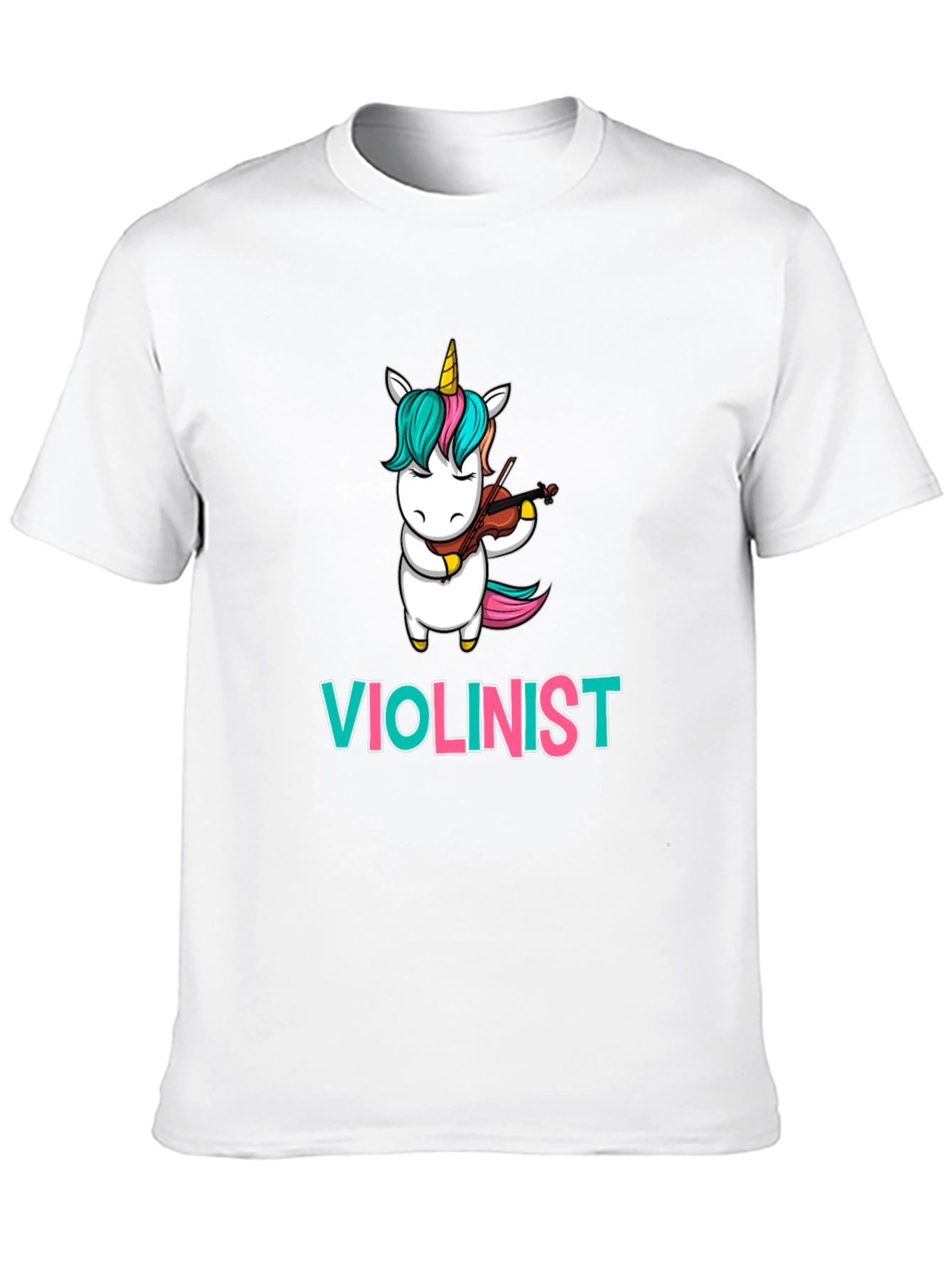 Unicorn Violinist T-Shirt: Funny Musician Tee