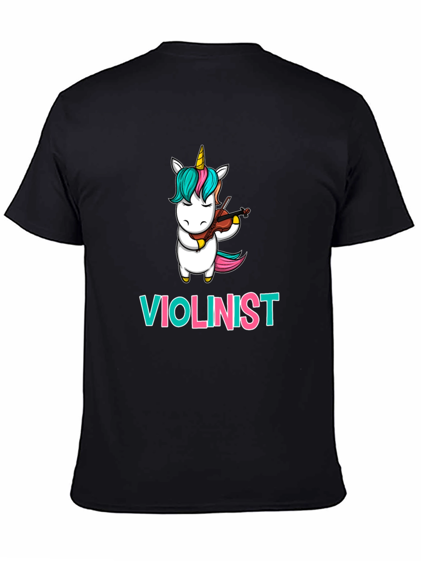 Unicorn Violinist T-Shirt: Funny Musician Tee
