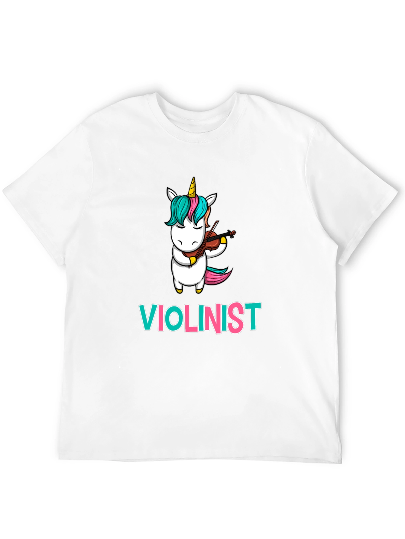 Unicorn Violinist T-Shirt: Funny Musician Tee