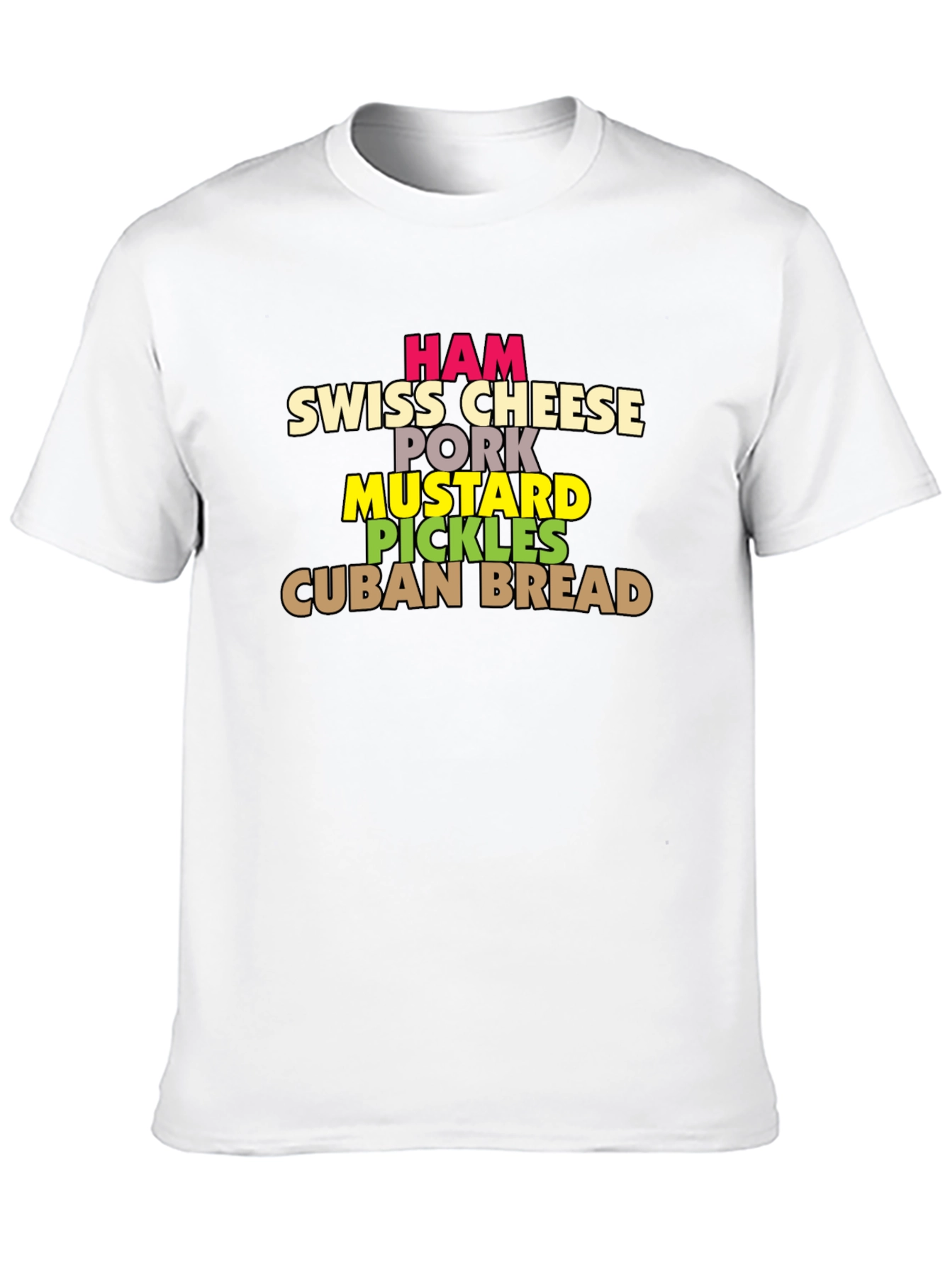Cuban Sandwich Ingredients T-Shirt