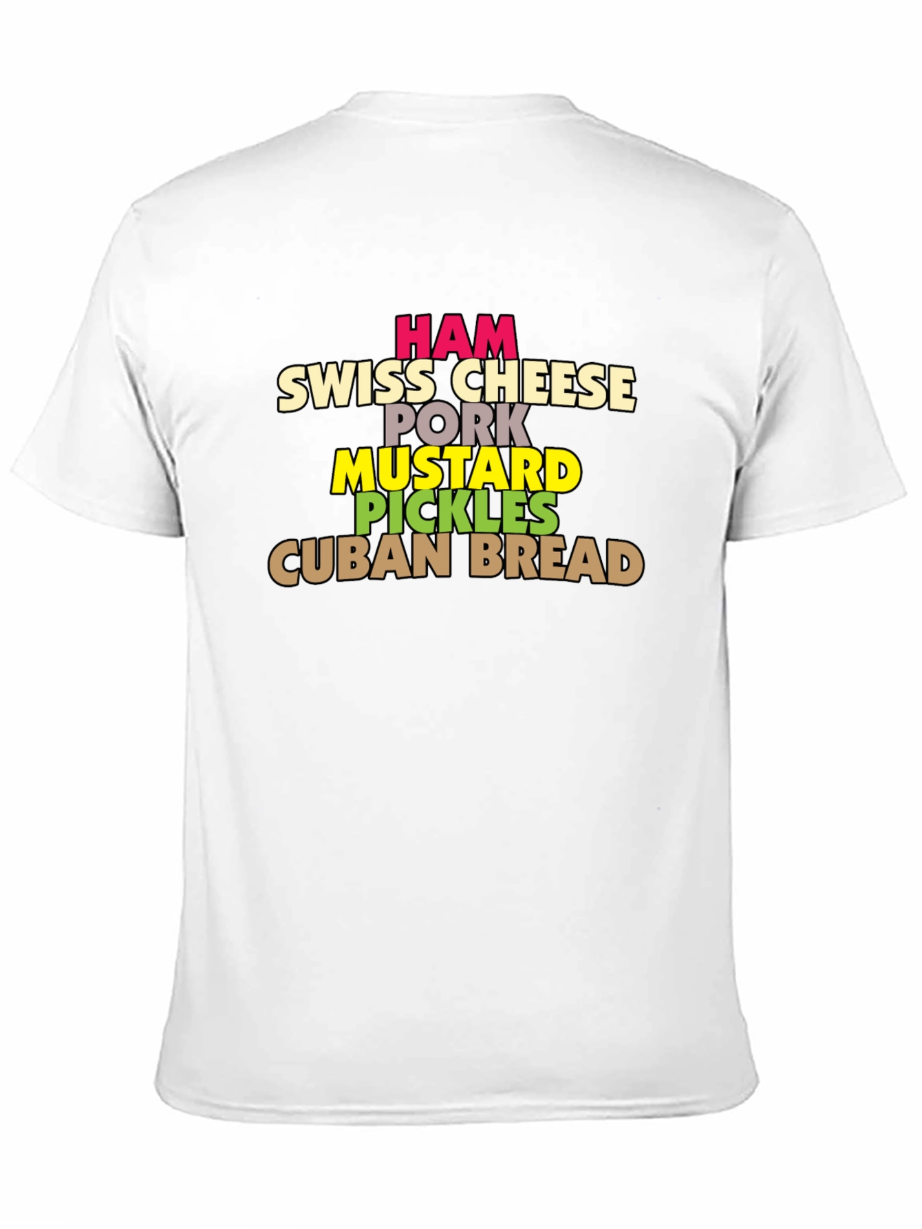 Cuban Sandwich Ingredients T-Shirt