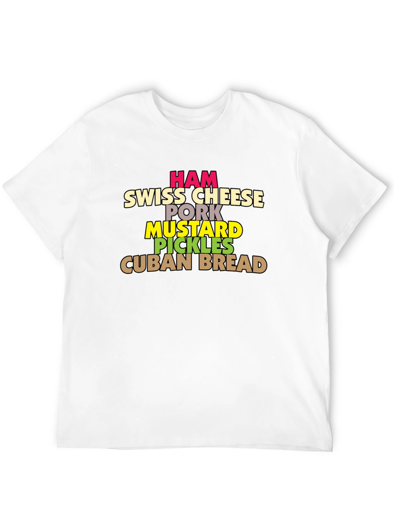 Cuban Sandwich Ingredients T-Shirt