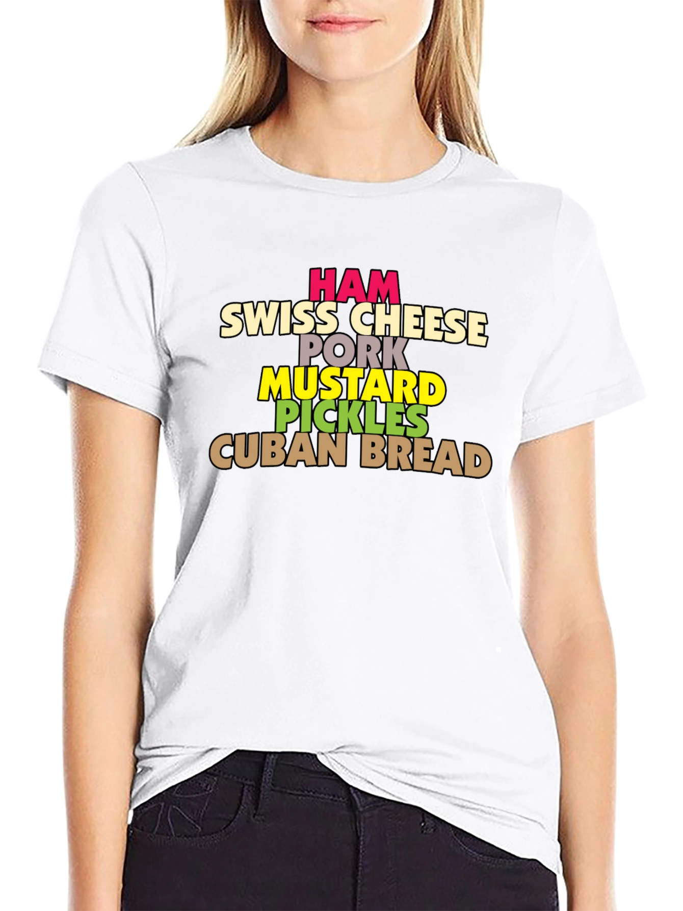 Cuban Sandwich Ingredients T-Shirt