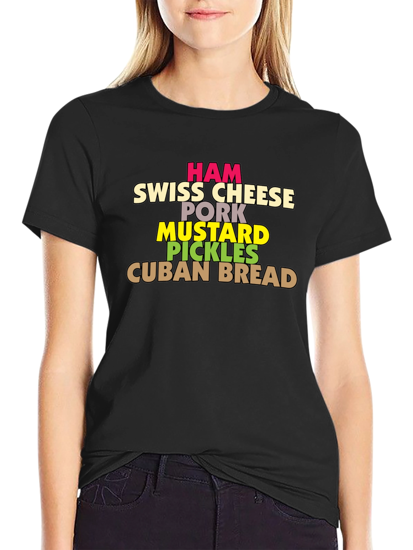 Cuban Sandwich Ingredients T-Shirt