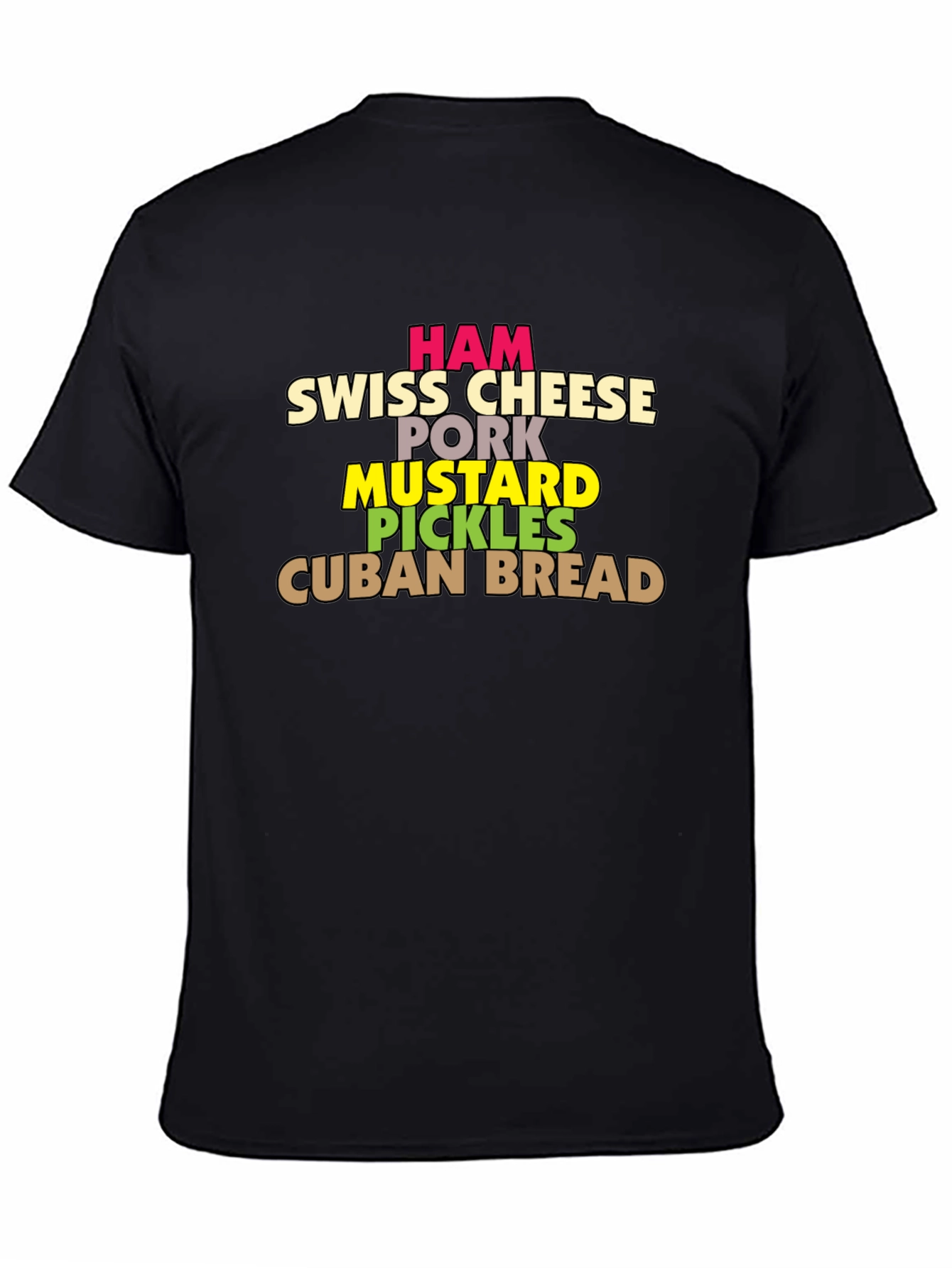 Cuban Sandwich Ingredients T-Shirt