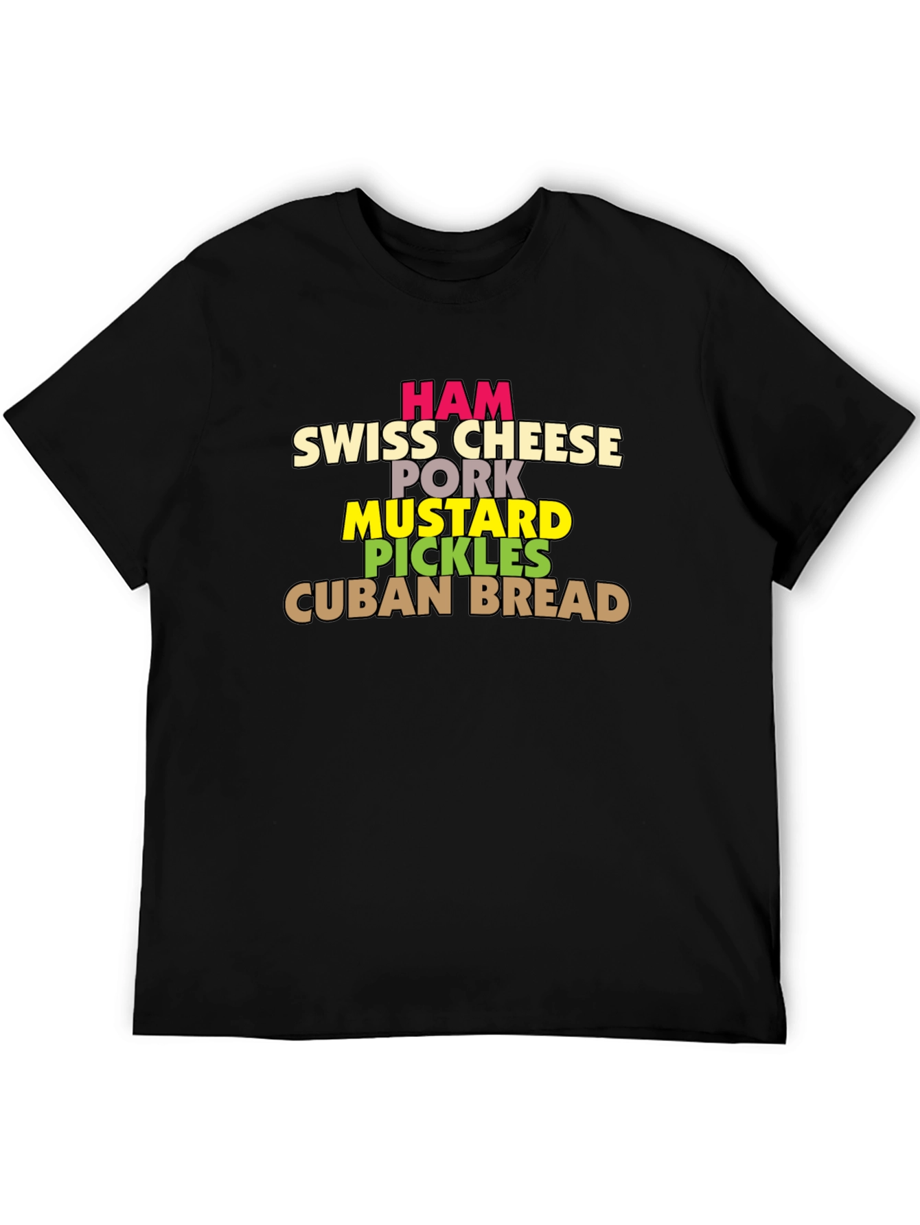 Cuban Sandwich Ingredients T-Shirt