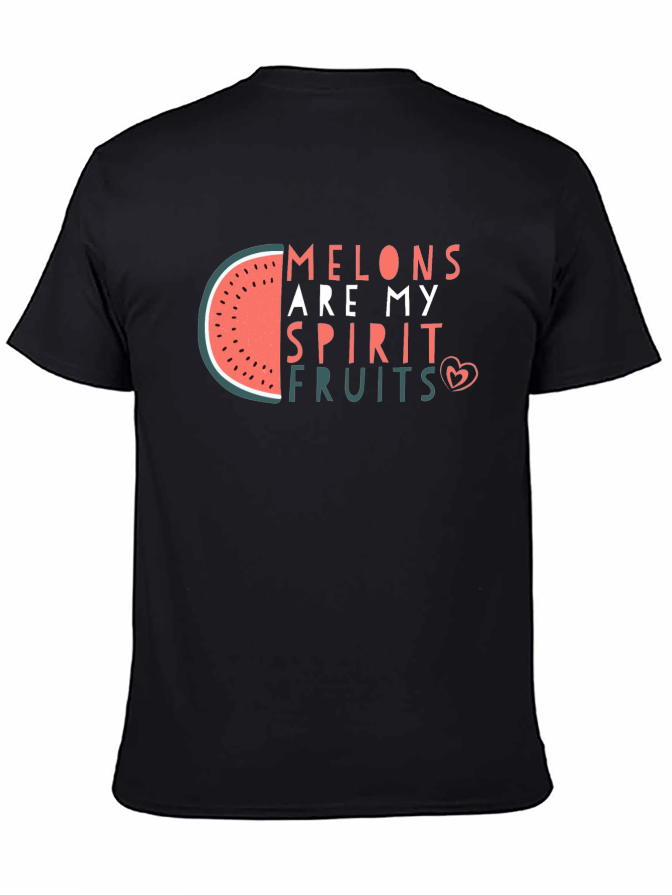 Melons Are My Spirit Fruit Black T-Shirt