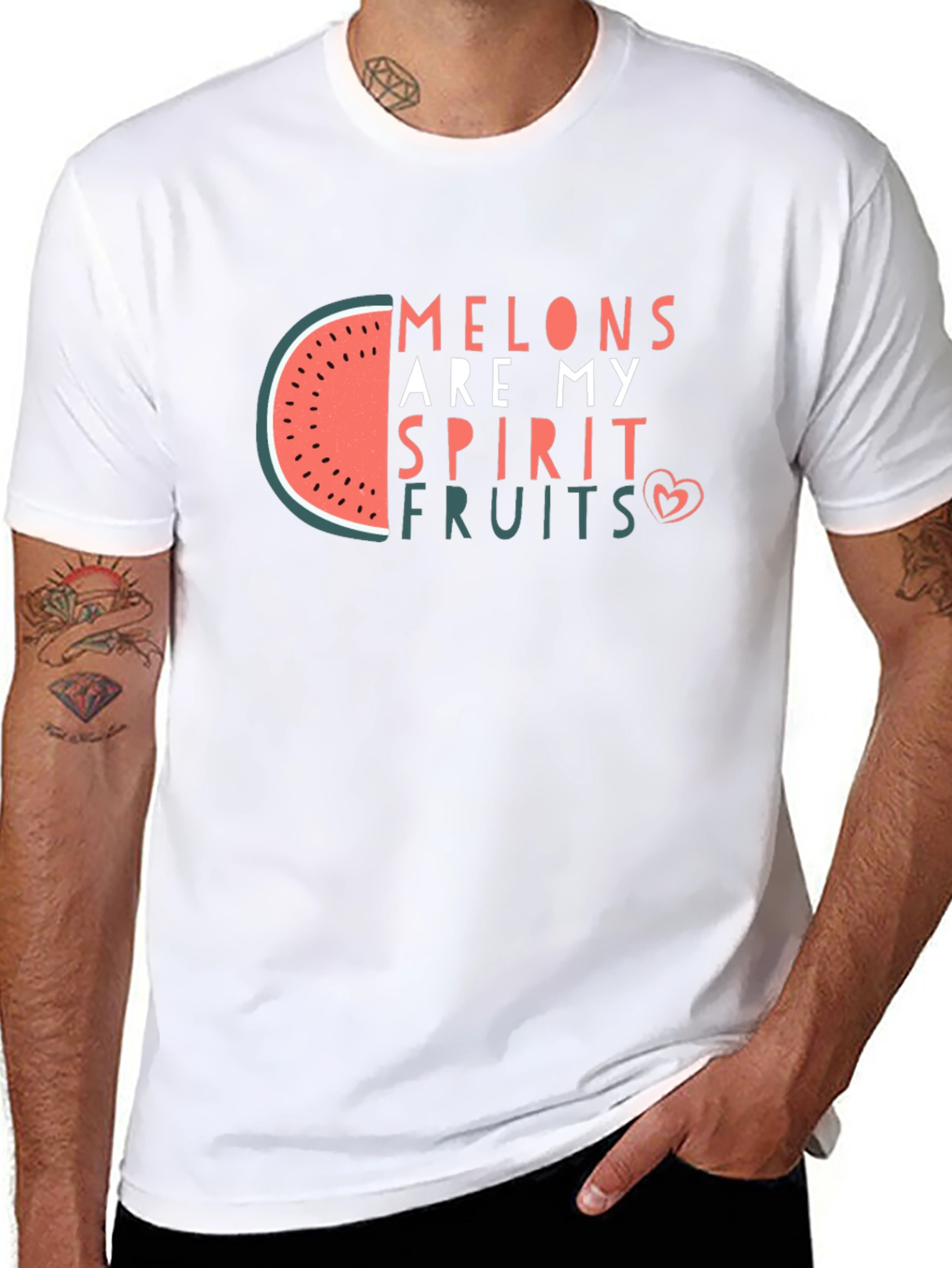 Melons Are My Spirit Fruit Black T-Shirt