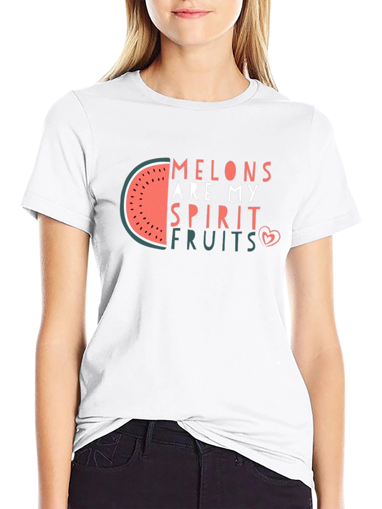 Melons Are My Spirit Fruit Black T-Shirt