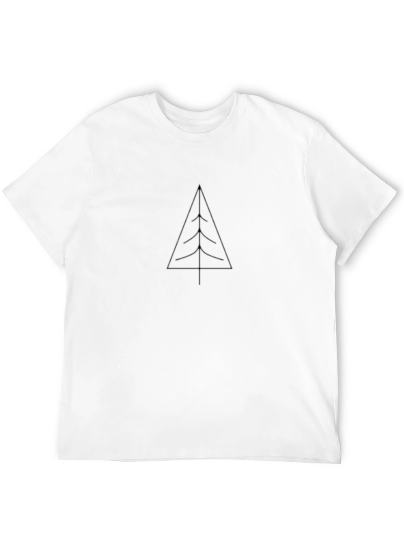Minimalist Tree Graphic Tee - Black