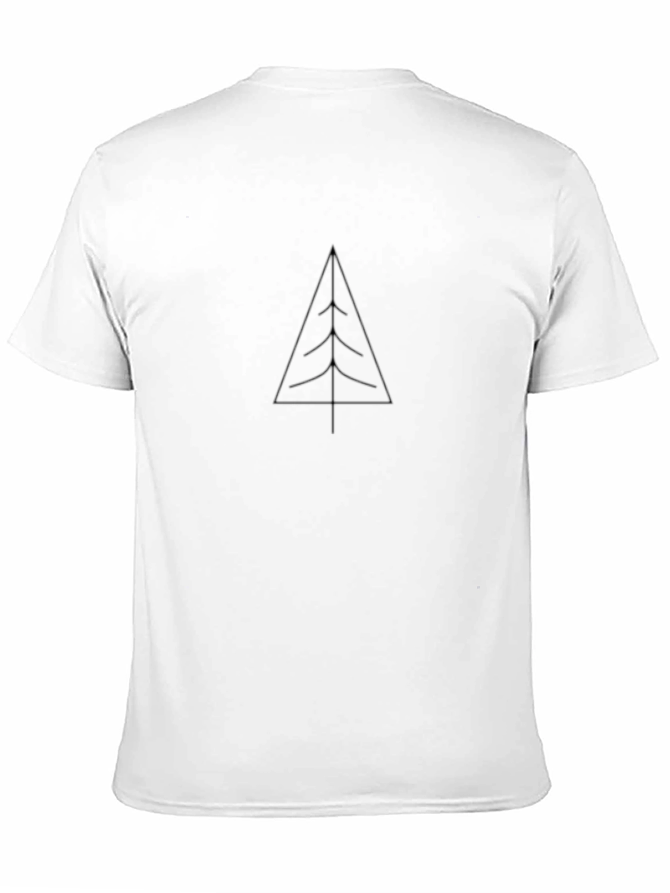 Minimalist Tree Graphic Tee - Black